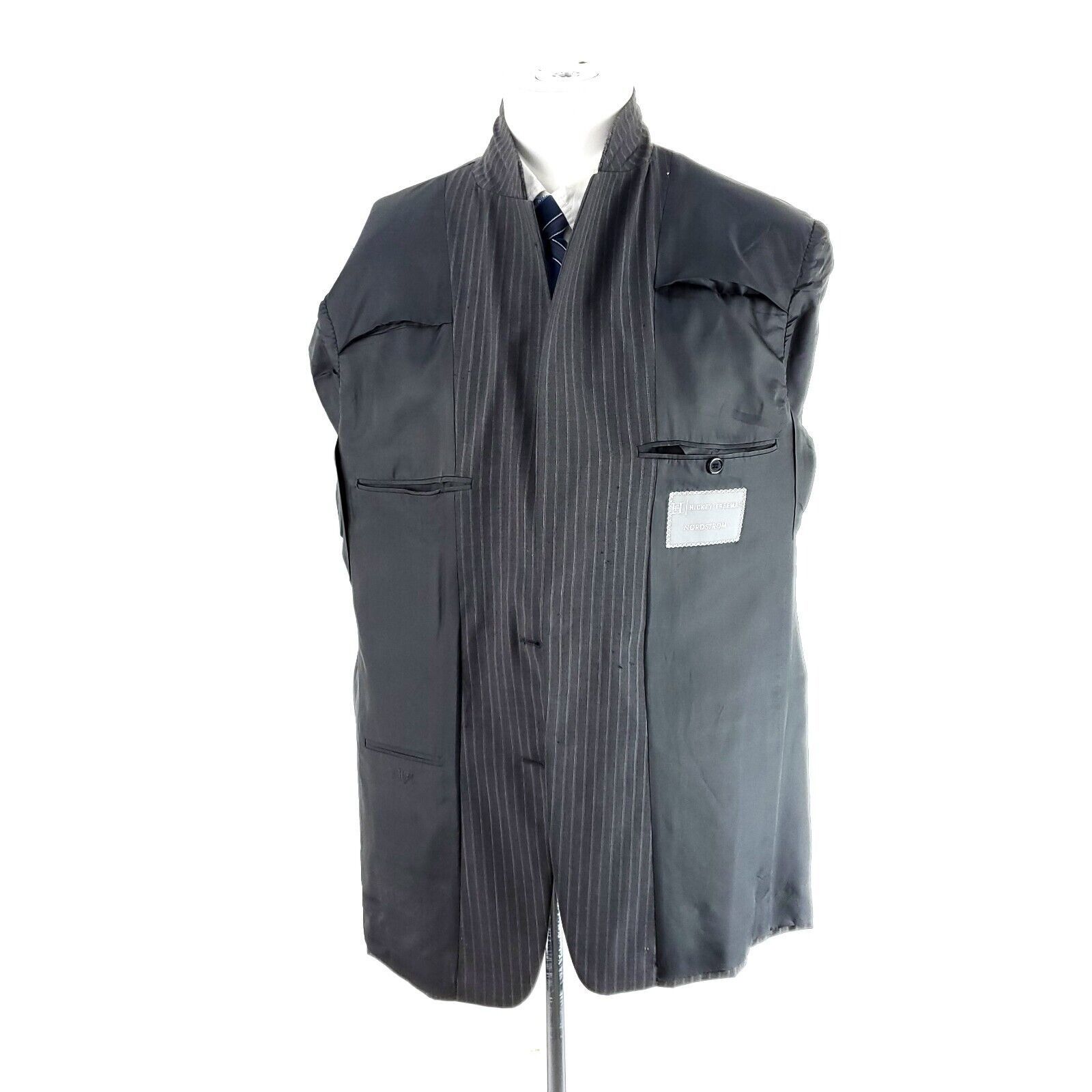 Hickey Freeman Hickey Freeman Nordstrom Madison Wool 2 Button Suit Jacket 4 Size 42R - 9 Thumbnail