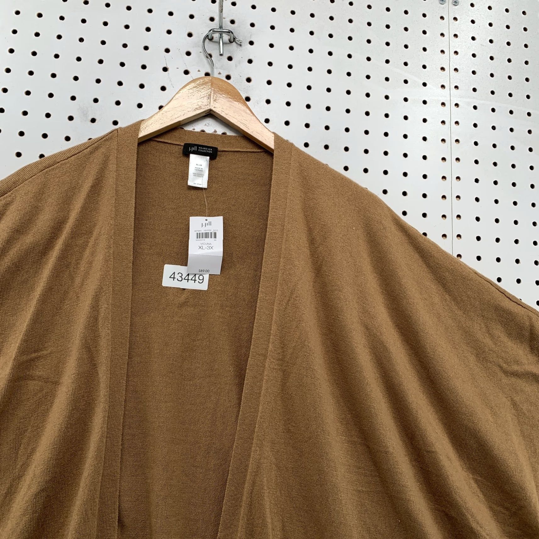 J. Jill VINTAGE J. Jill WEAREVER Cardigan Open Front Slouch Vicuna Knit Women XL Brown Knitwear 3X Summer Fall 89 Mens Girls Size XL / US 12-14 / IT 48-50 - 5 Thumbnail