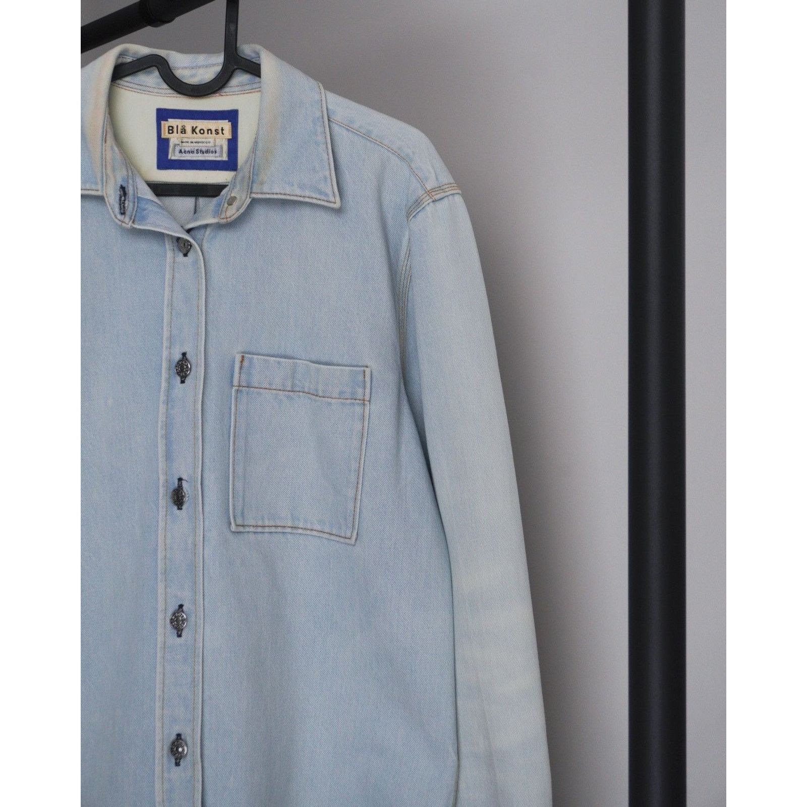 Acne Studios Acne studios bla konst light blue indigo overshirt jacket Size US XS / EU 42 / 0 - 3 Thumbnail