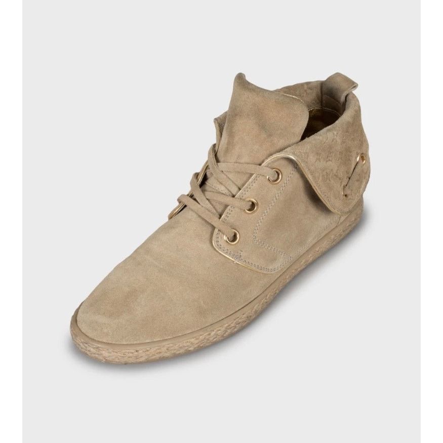Louis Vuitton Louis Vuitton Beige Suede Empreinte Lace-Up Booties - 38 Size US 7 / IT 37 - 3 Thumbnail