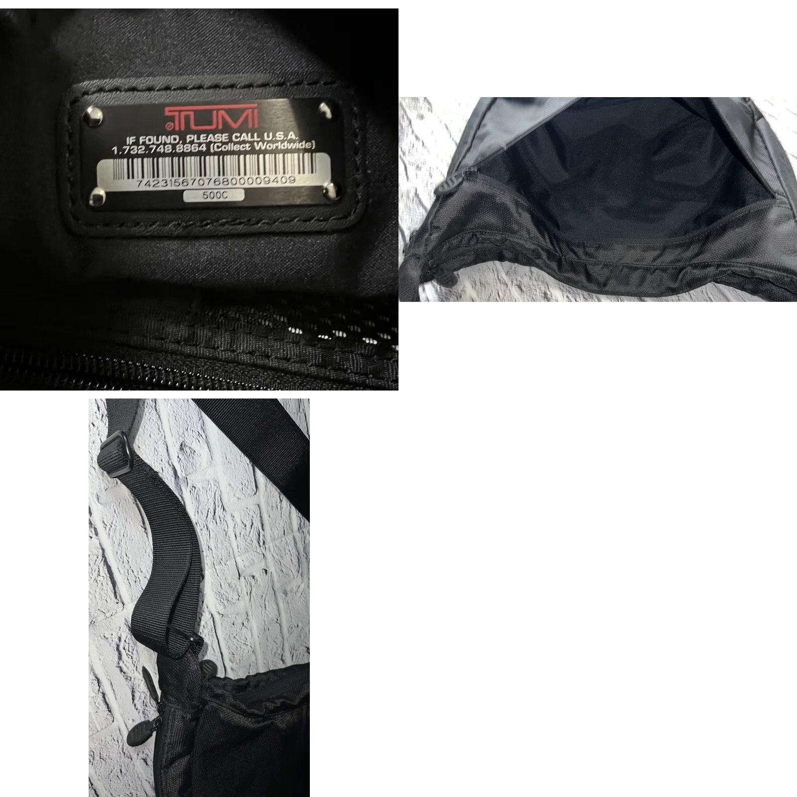 Tumi Tumi Messenger Bag Shoulder 500C Black Unisex Adults Medium CrossBody Size ONE SIZE - 8 Thumbnail