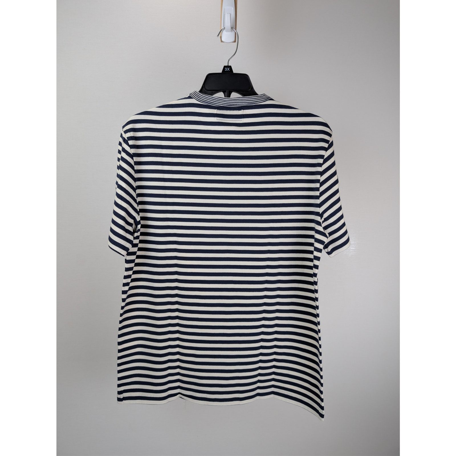 Officine Generale o1rshd1 Short Sleeve Tee T-Shirt Stripe in Navy/White Size US XL / EU 56 / 4 - 9 Thumbnail
