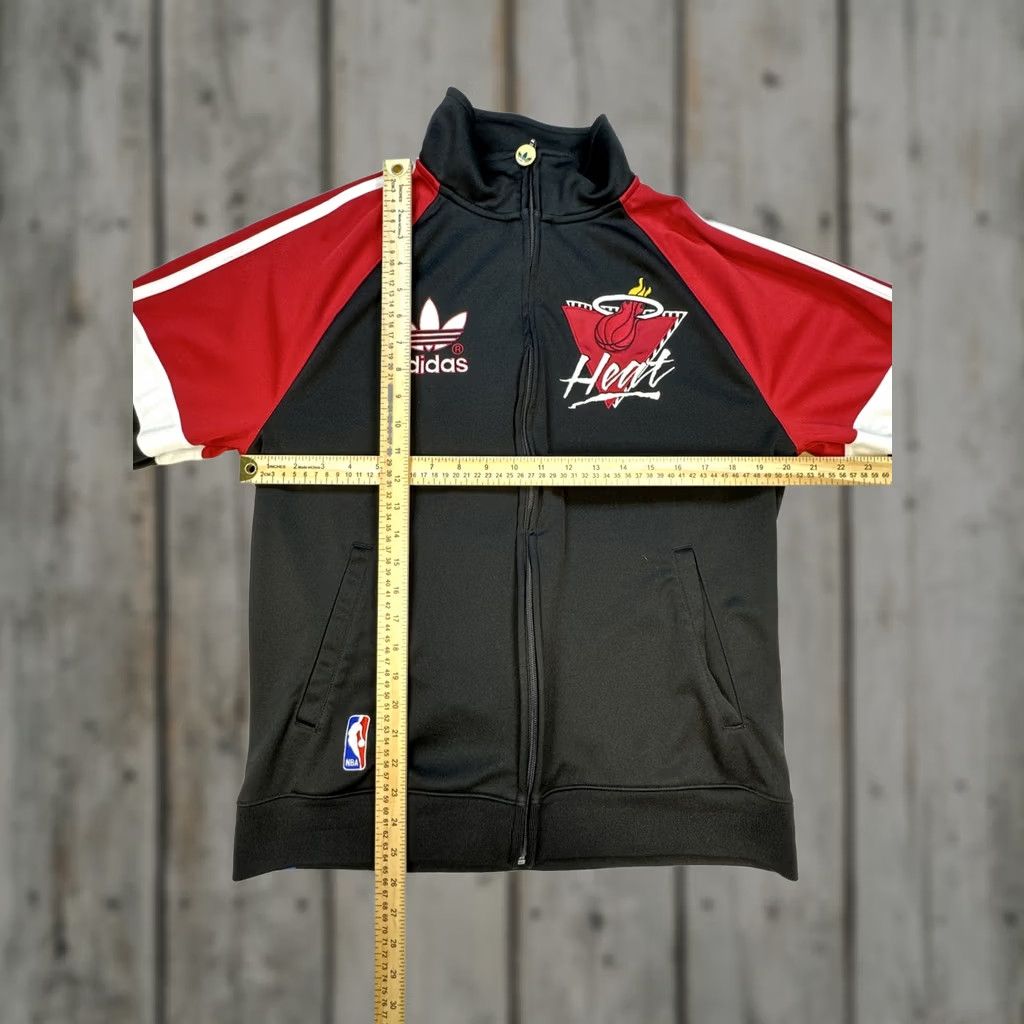 Adidas Adidas NBA Miami Heat Full Zip Track Jacket Men's Black Red 6967 Size M / US 6-8 / IT 42-44 - 1 Thumbnail