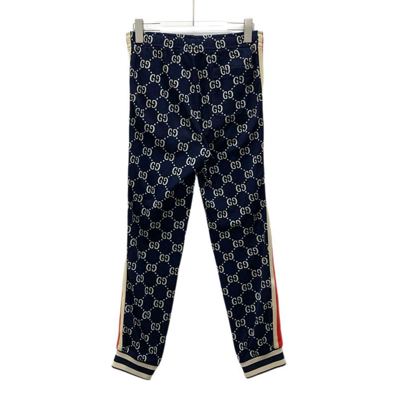 Gucci Gucci SizeXS Dark blue side stripe logo jacquand full-print Size US 27 - 2 Thumbnail