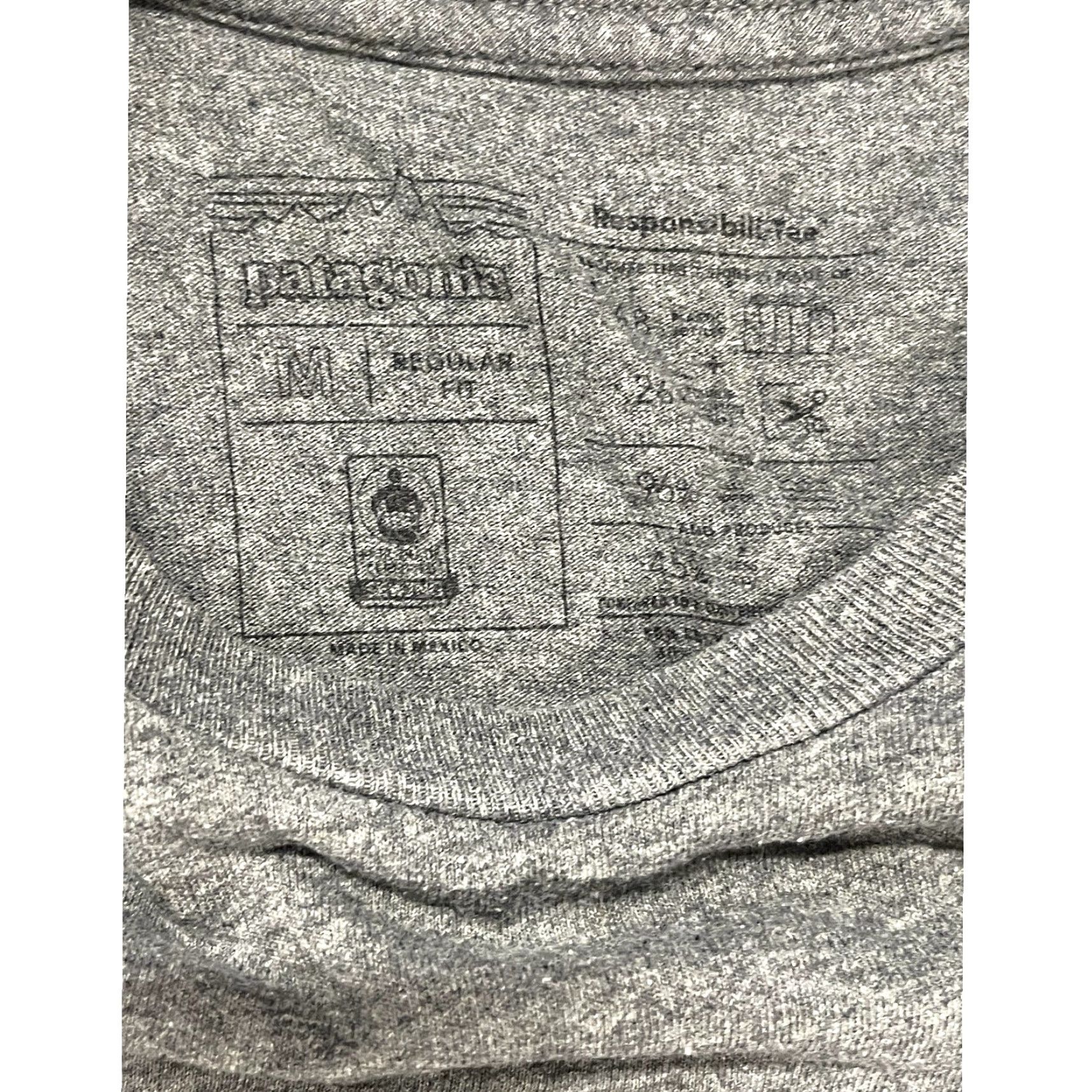 Patagonia VINTAGE Patagonia P-6 Back Logo Responibili-Tee Long Sleeve Shirt M Gray Size US M / EU 48-50 / 2 - 4 Thumbnail