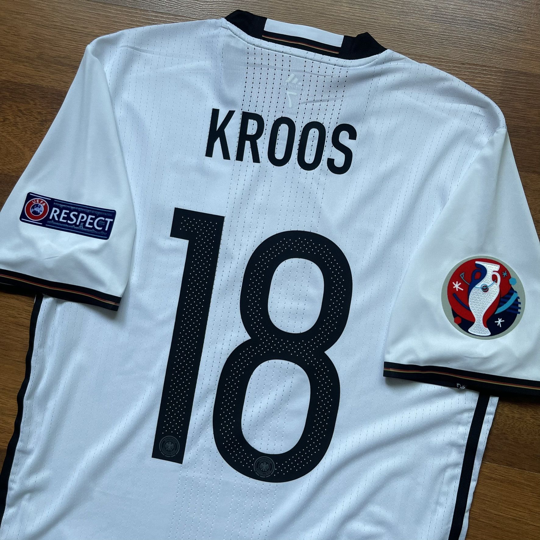 Adidas × Vintage GERMANY ADIDAS ADIZERO 2016 EURO HOME JERSEY #18 KROOS Size US L / EU 52-54 / 3 - 15 Thumbnail