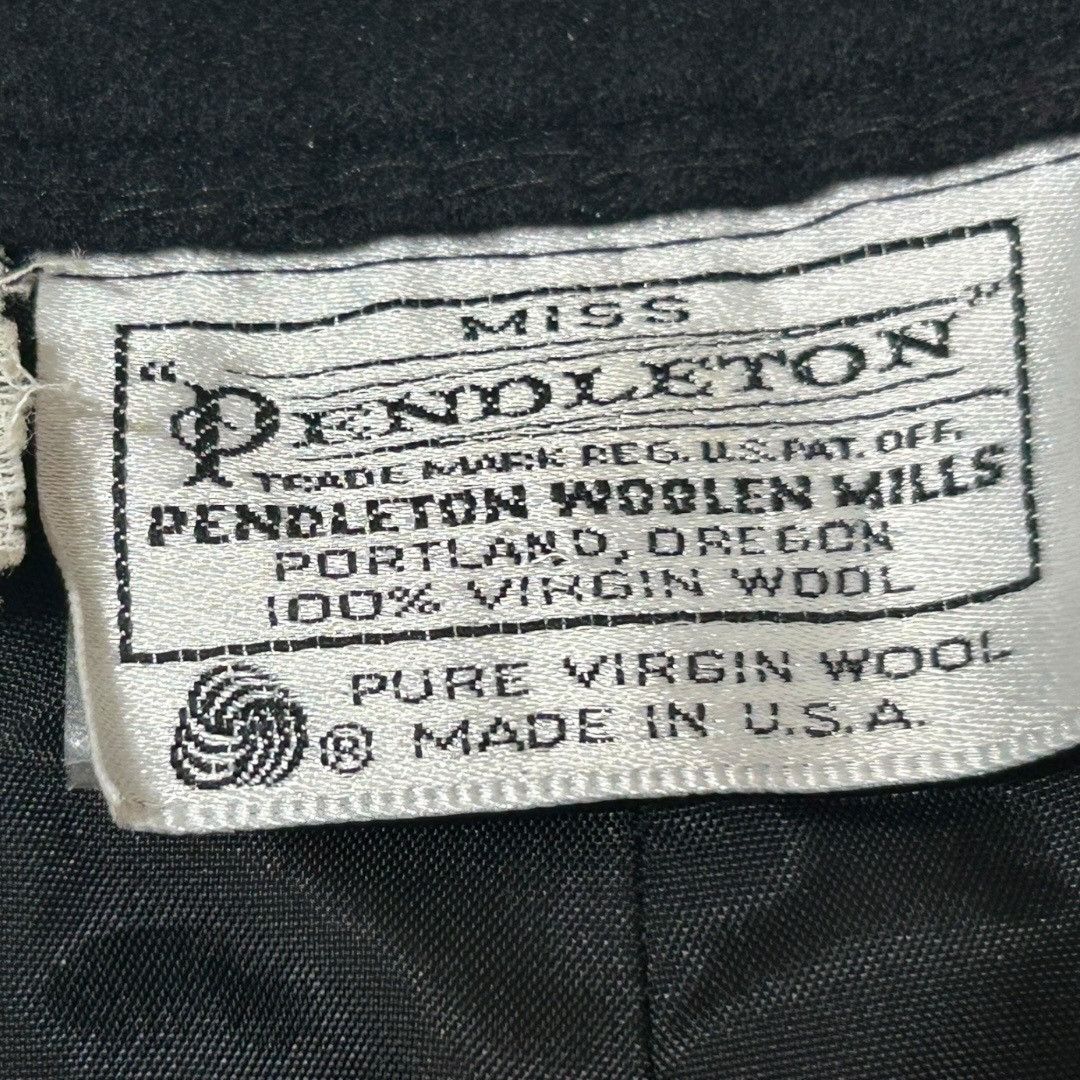 Pendleton Vintage Miss Pendleton Virgin Wool Black Pants Trousers Slac Size 30" / US 8 / IT 44 - 6 Thumbnail