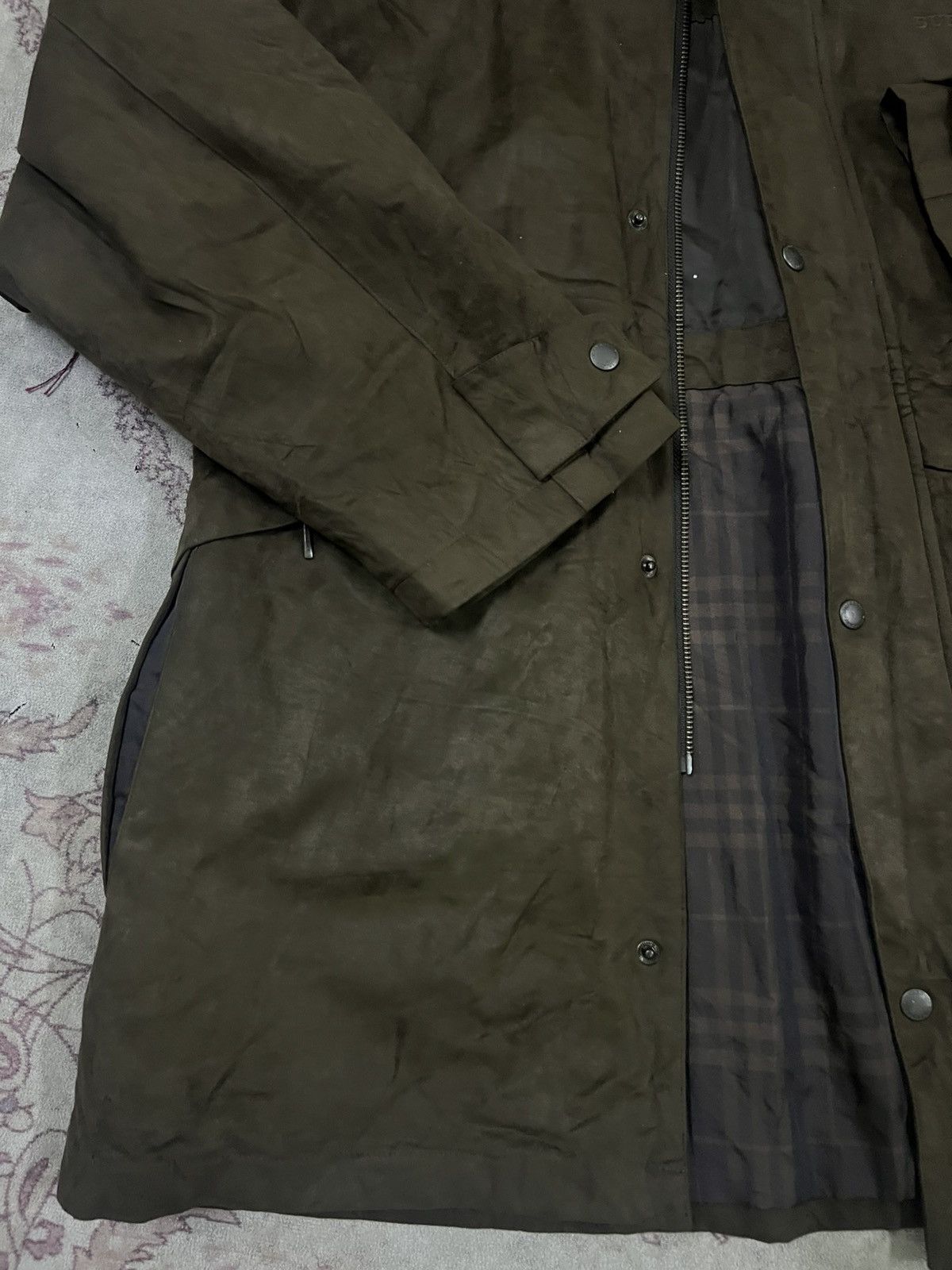 Burberry Burberry Golf Faux Suede Field Jacket Brown Sanyo Shokai Size US L / EU 52-54 / 3 - 16 Thumbnail