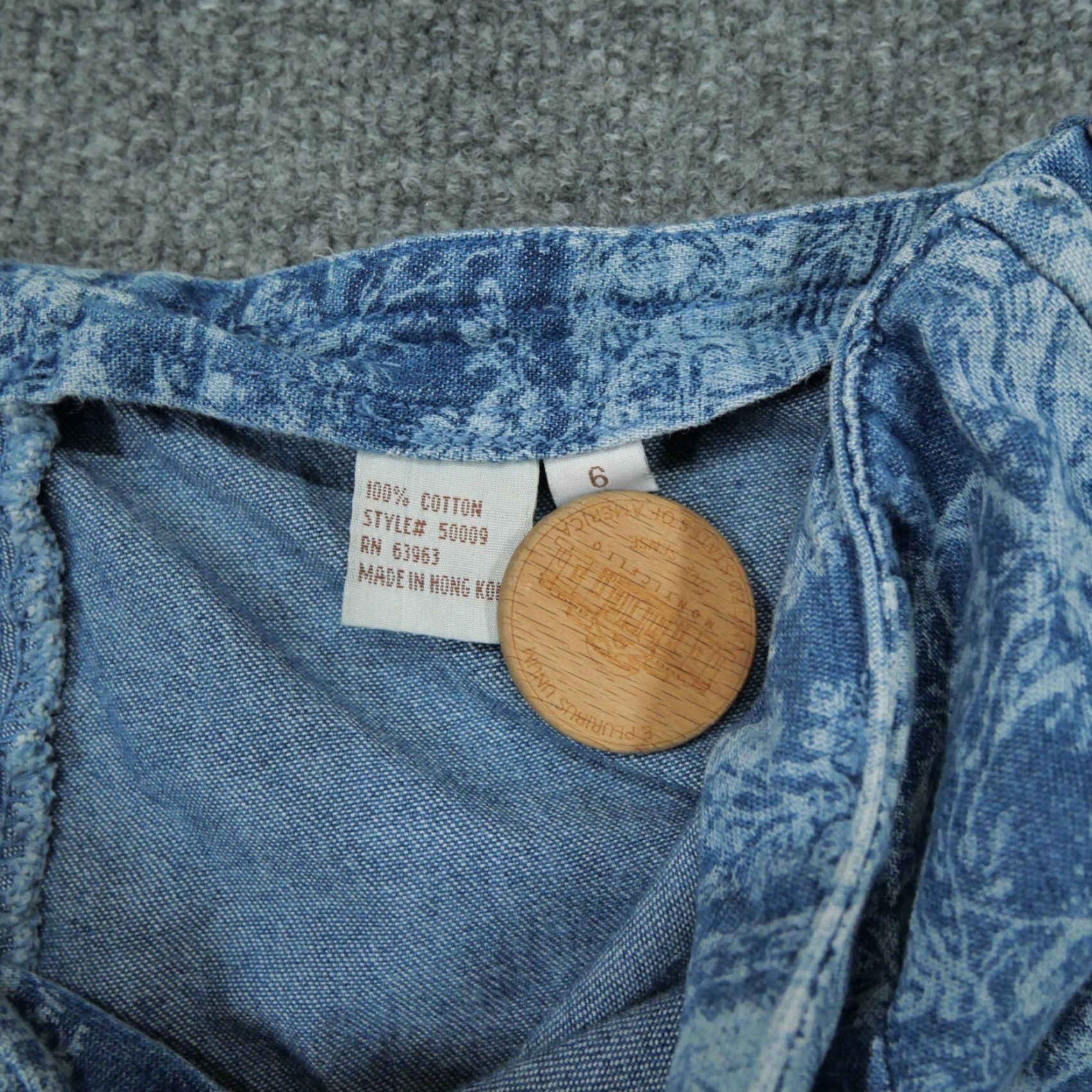 Vintage VINTAGE AMI Pants Womens 6 Blue Print Classic Art Crop Capri 2000s Y2K Blue Graphic Fashion? Size 28" / US 6 / IT 42 - 7 Thumbnail