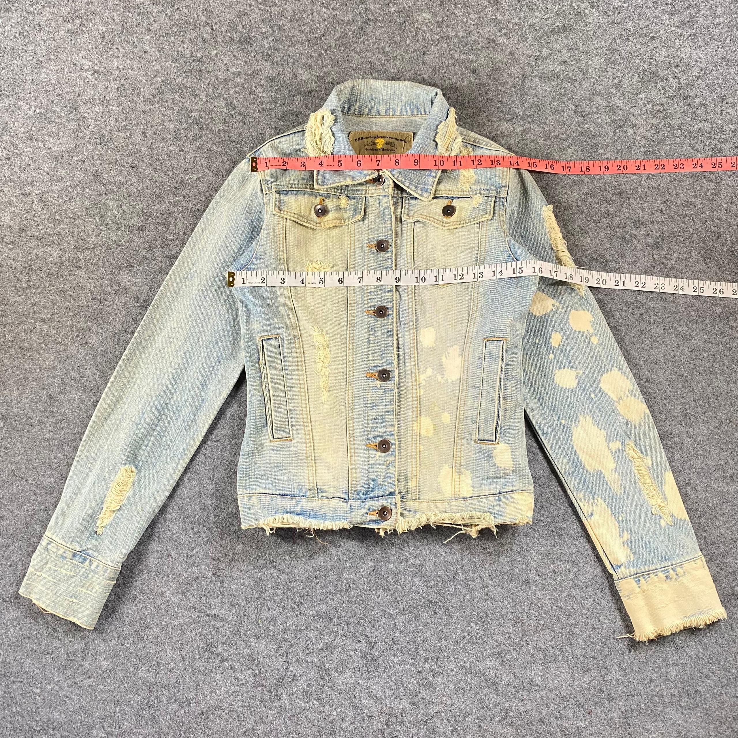 Issey Miyake Vintage 90s Us Marine Denim Jacket Size S / US 4 / IT 40 - 5 Thumbnail