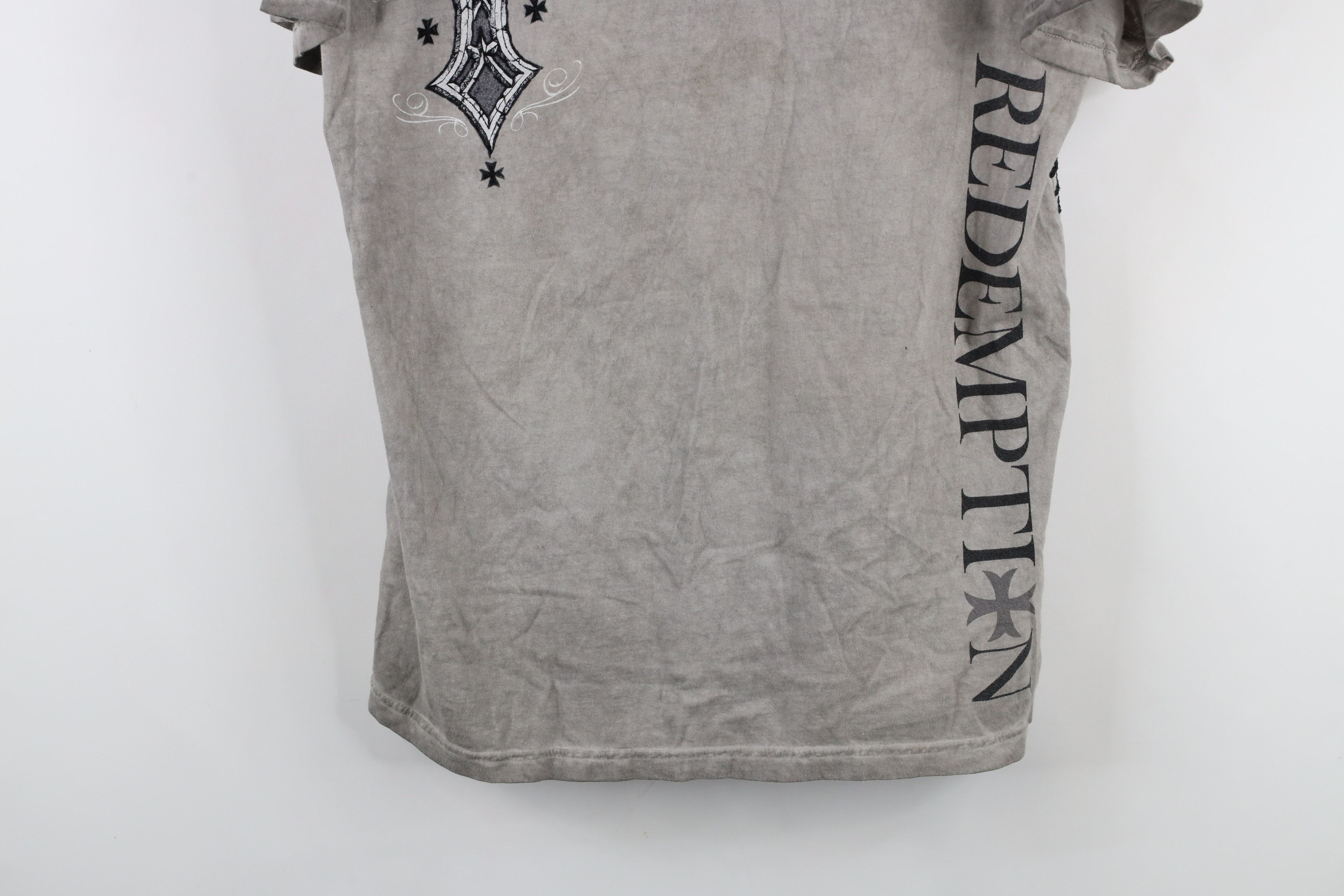 Vintage Vintage Y2K Streetwear Cross MMA UFC Fighting T-Shirt Gray Size US L / EU 52-54 / 3 - 3 Thumbnail