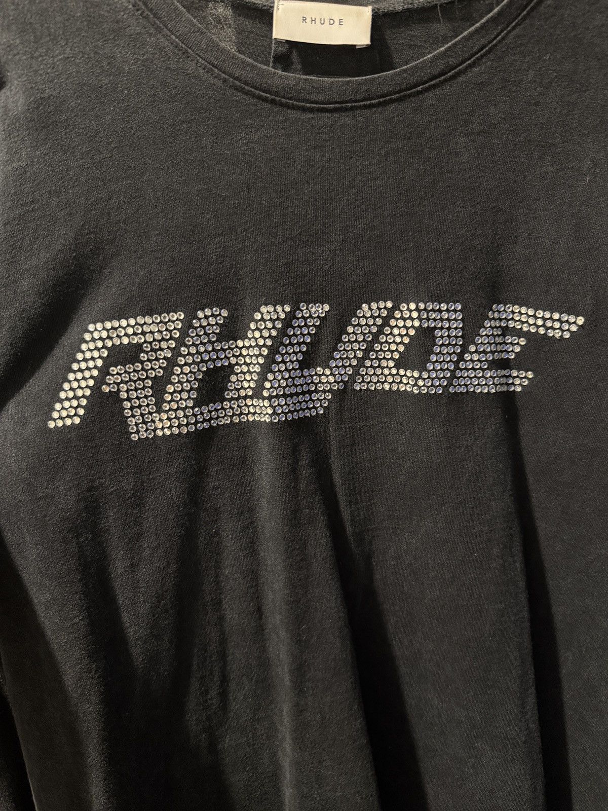Rhude RHUDE swavorski crystal long sleeve shirt Size US L / EU 52-54 / 3 - 4 Thumbnail