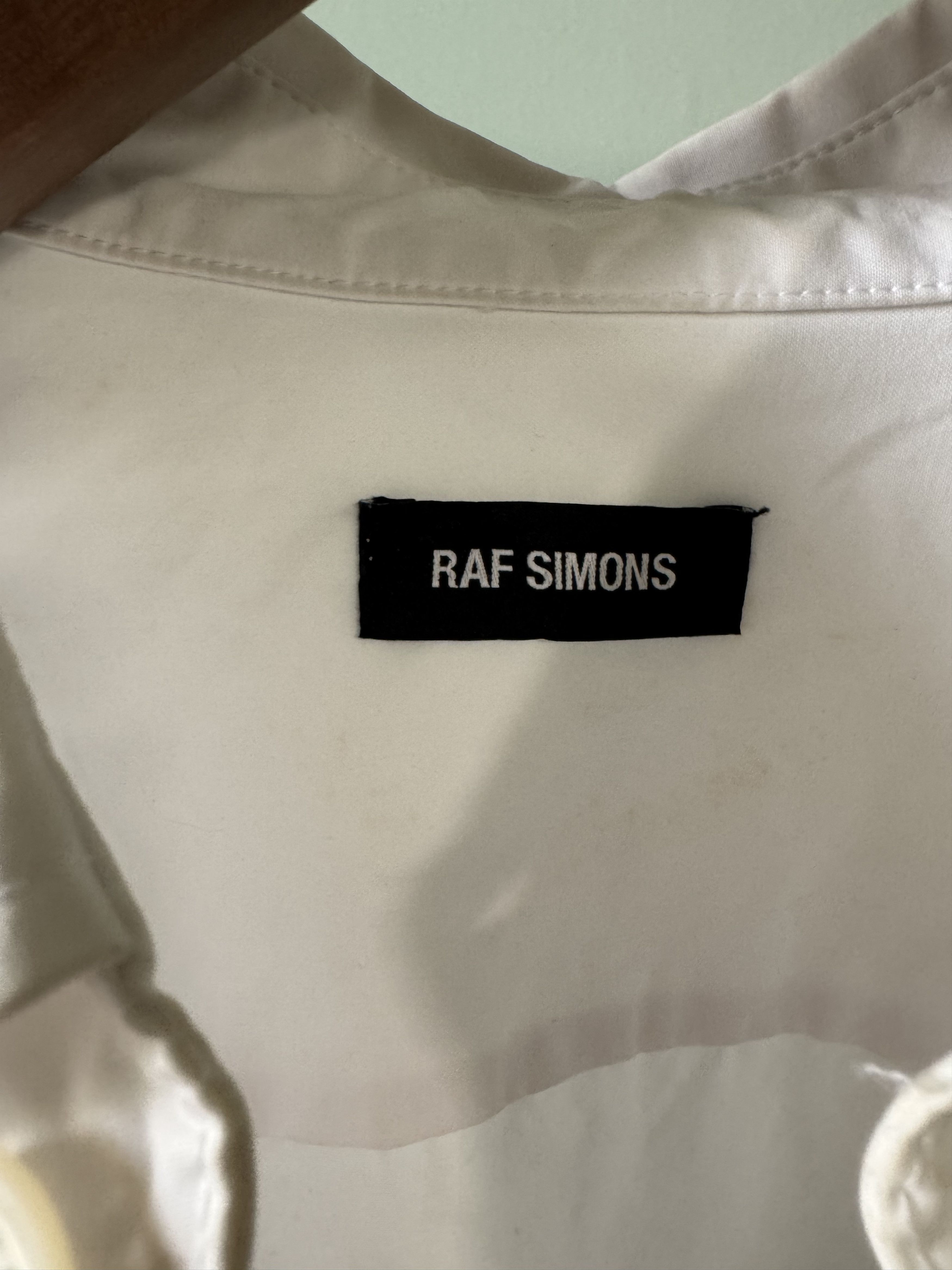 Raf Simons Oversized White Shirt Size US S / EU 44-46 / 1 - 7 Thumbnail
