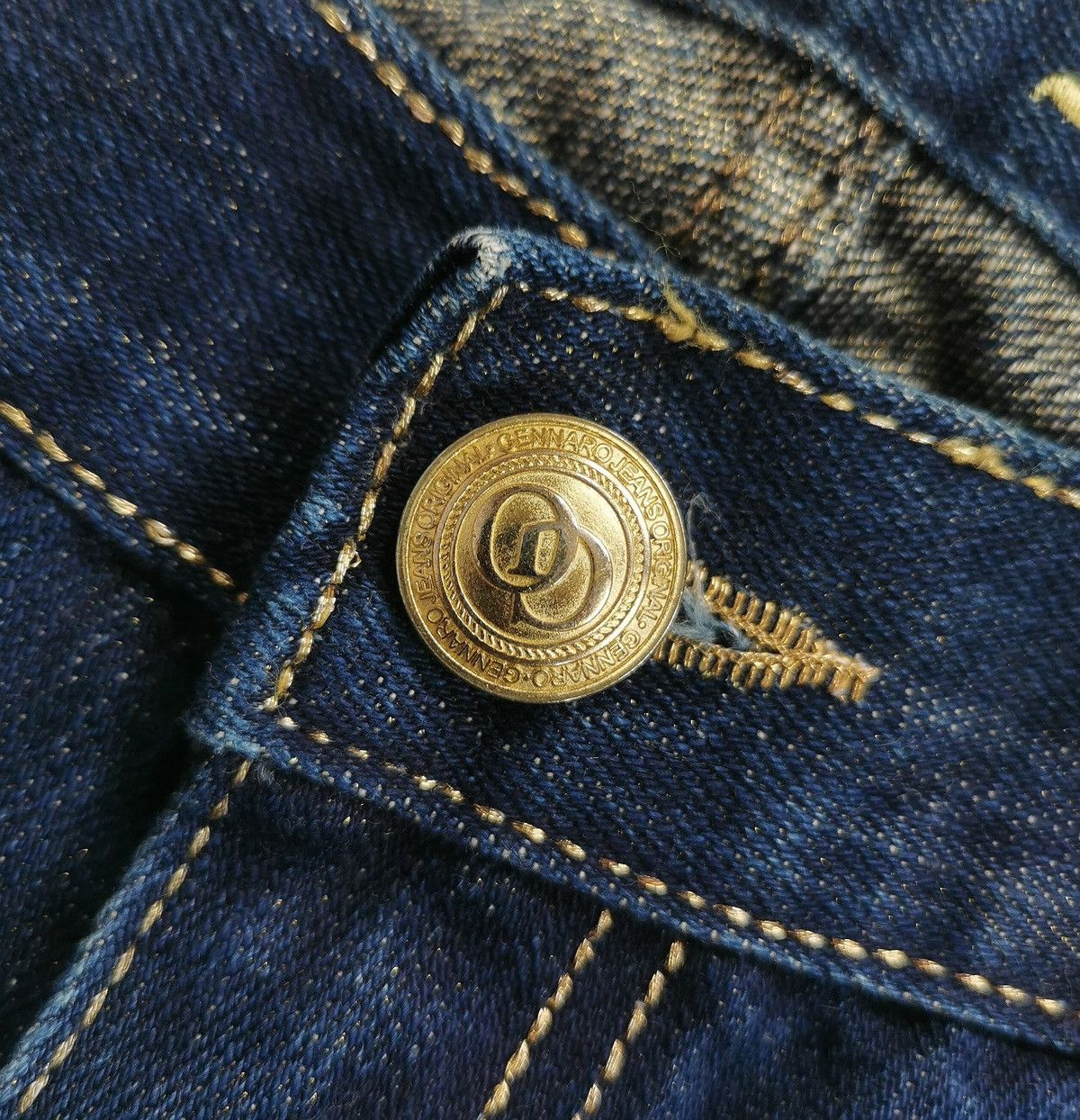 Japanese Brand Gennaro Italia Distressed Flare Denim, Kapital Inspired Size US 31 - 13 Thumbnail