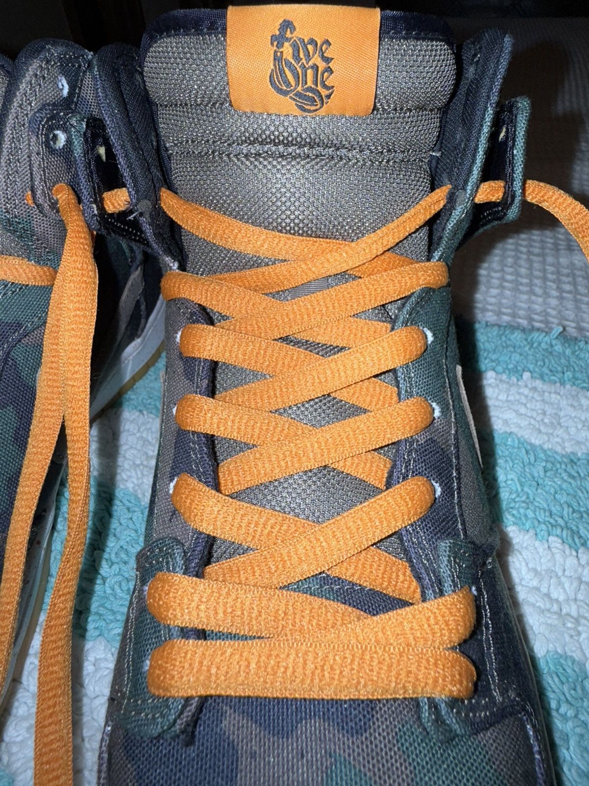 Nike Nike “FiveOneO” SB Dunk Hi Camo 510, VVNDS! Tried-on once! Size US 11.5 / EU 44-45 - 14 Thumbnail