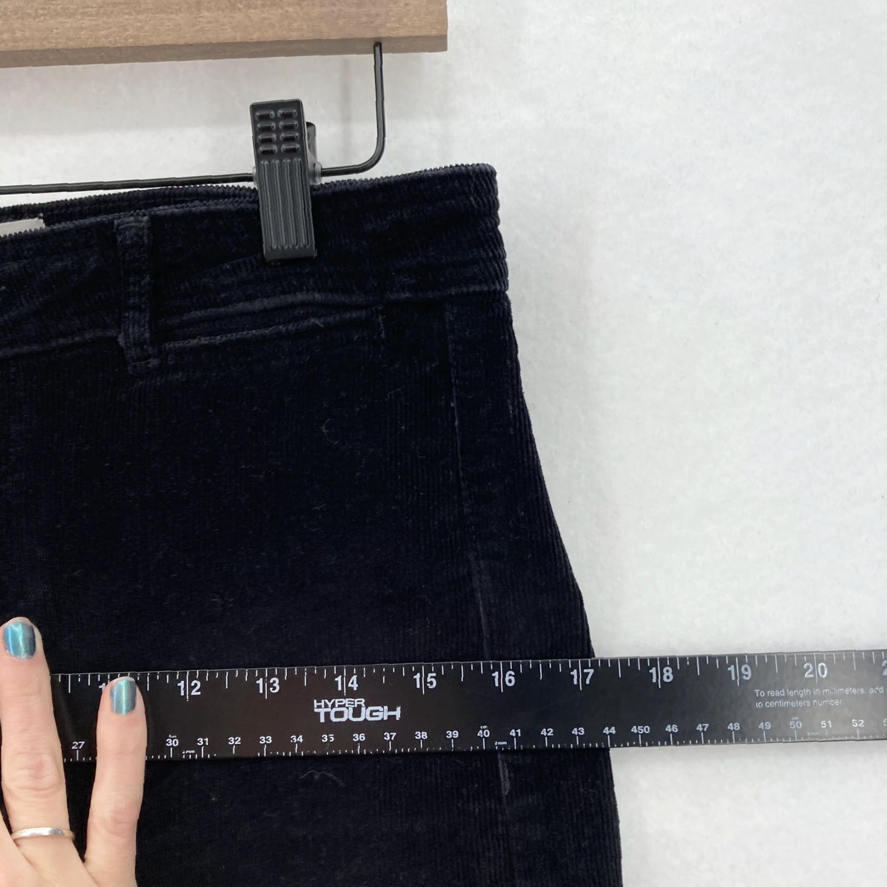 Everlane Everlane Pants Womens 6 Black The Corduroy Wide-Leg Pant Stretch Zip Fly Casual Size 28" / US 6 / IT 42 - 7 Thumbnail