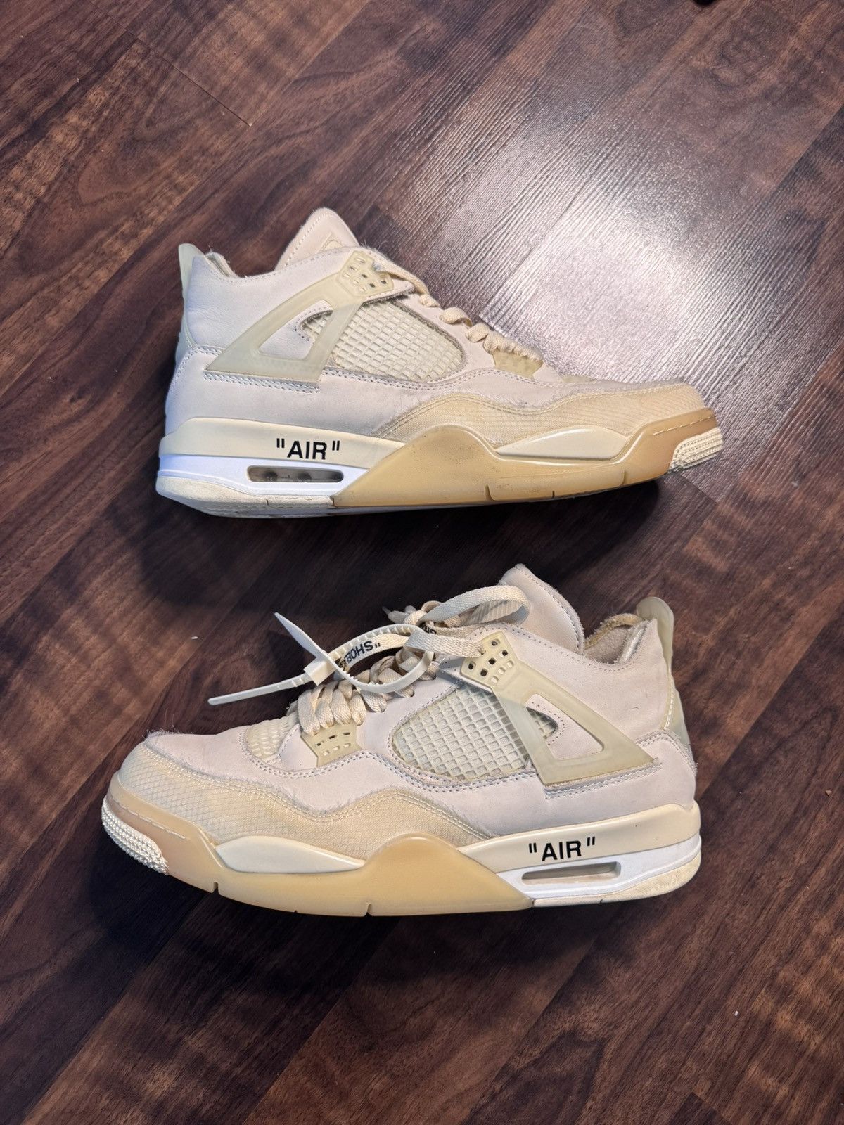 Jordan Brand × Off-White Off-White Air Jordan 4 Retro SP "Sail" Size US 13 / EU 46 - 3 Thumbnail