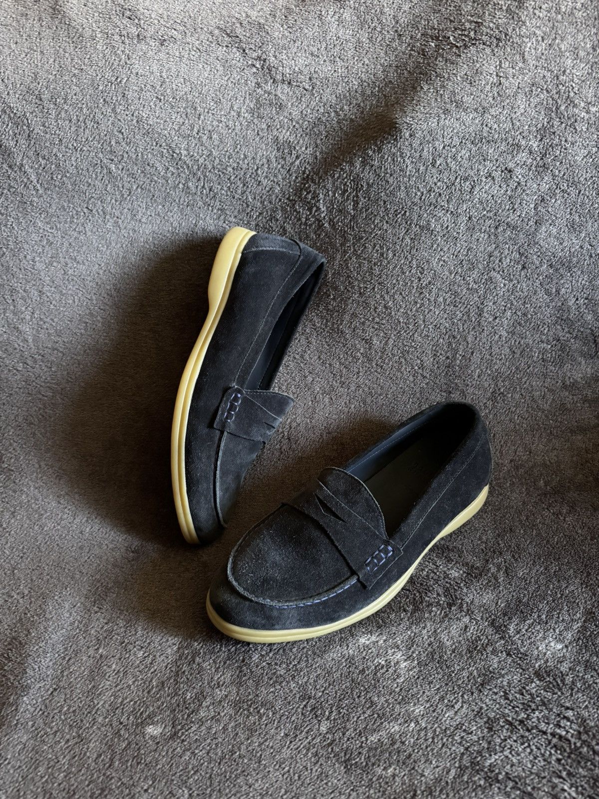Brunello Cucinelli Brunello cucinelli suede navy loafers Size US 8.5 / EU 41-42 - 2 Thumbnail