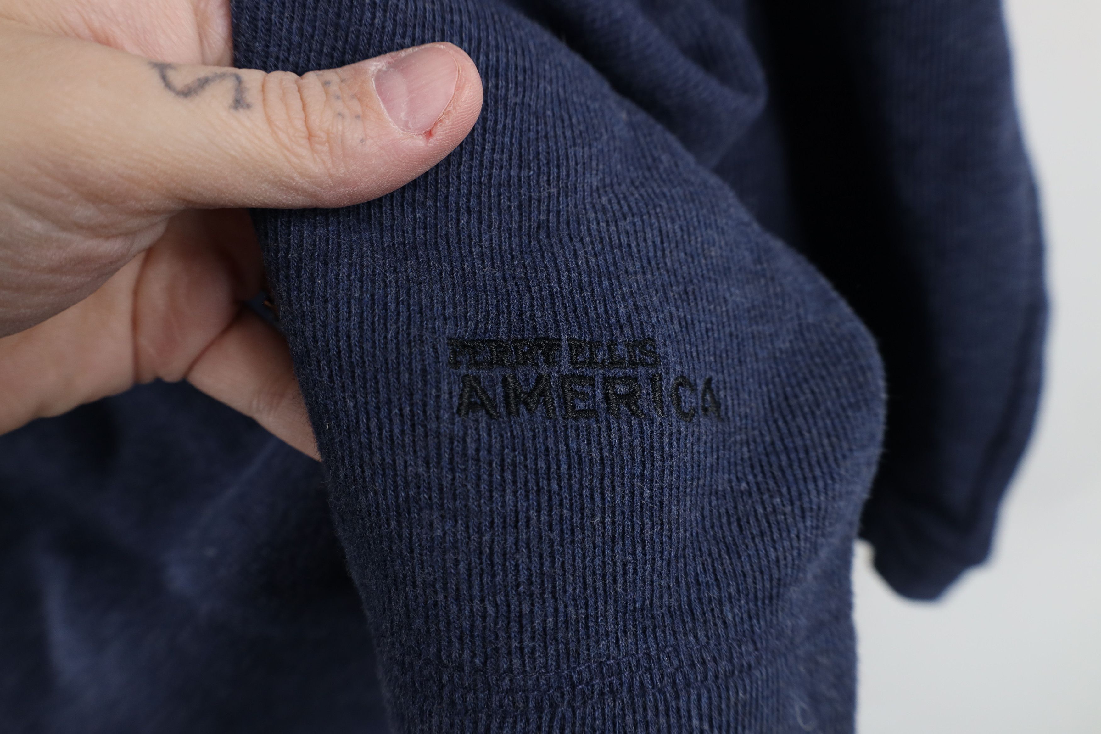 Vintage Vintage 90s Streetwear Ribbed Long Sleeve Henley T-Shirt Size US L / EU 52-54 / 3 - 4 Thumbnail