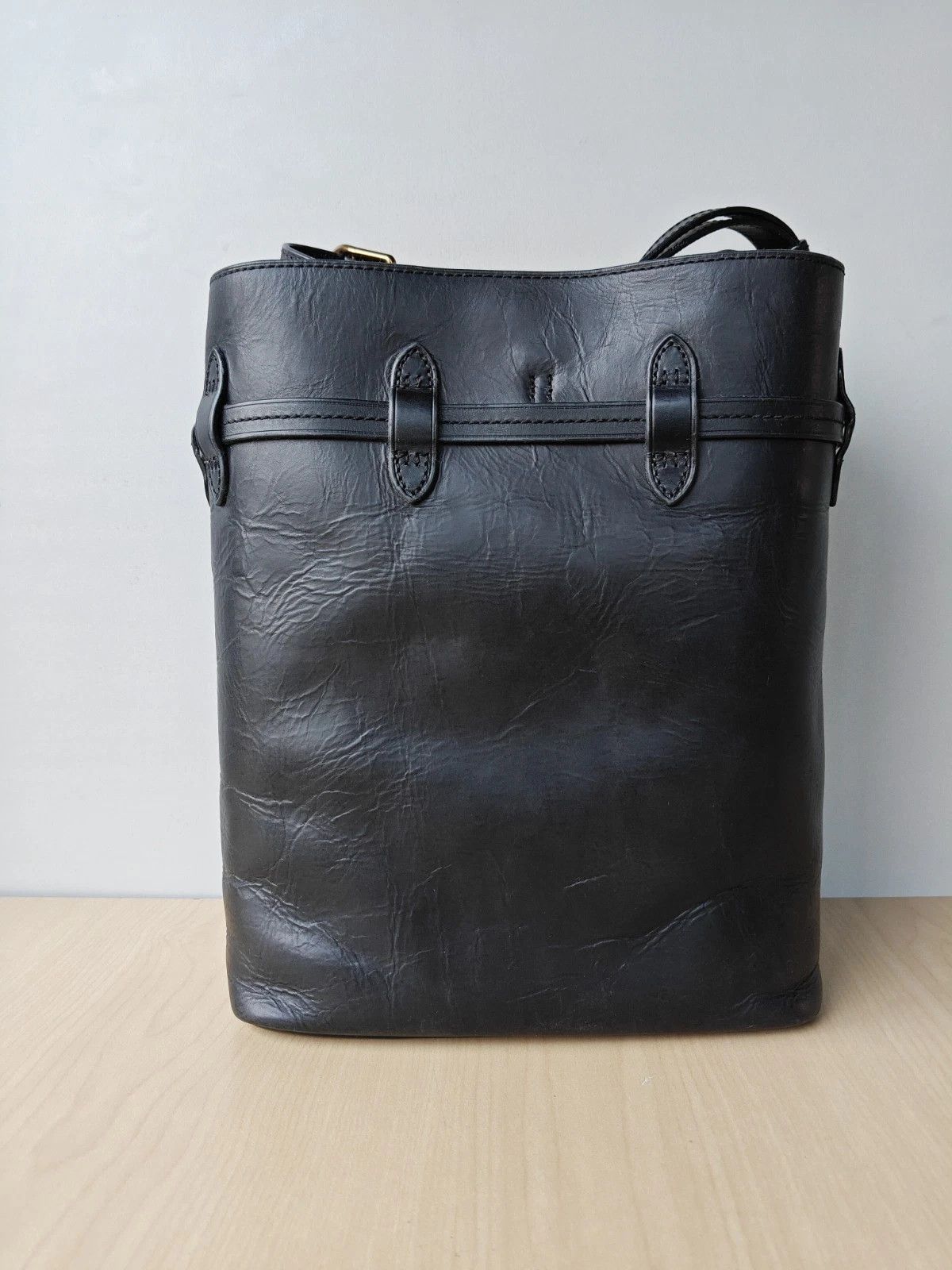 Polo Ralph Lauren Polo Ralph Lauren Bellport Leather Large Bucket Bag FTP 0007 Size ONE SIZE - 3 Thumbnail