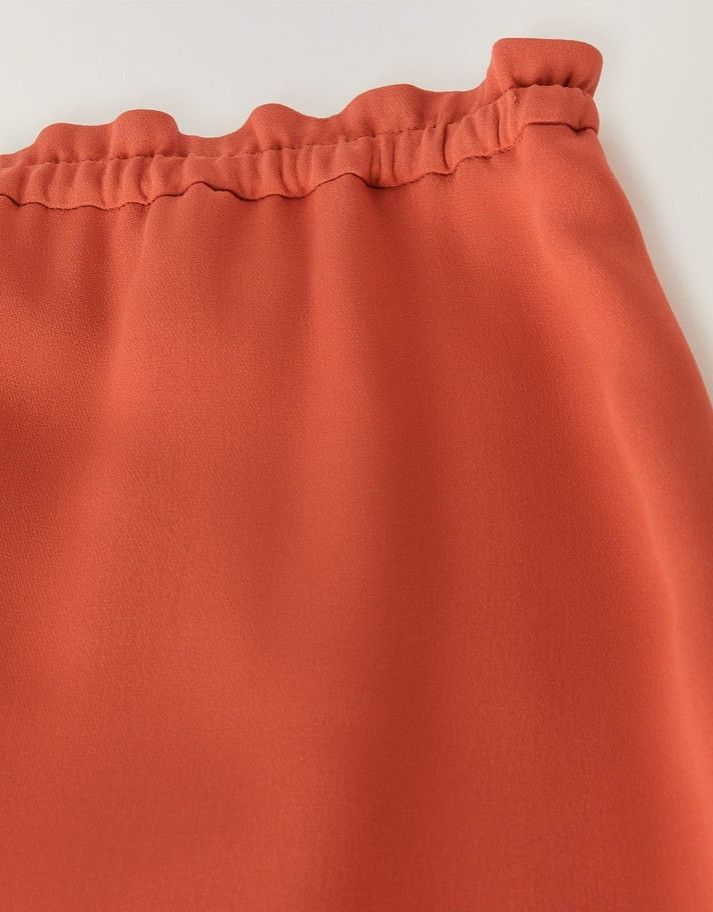 Loro Piana o1srvl11e0824 Lina Silk Midi Skirt in Red Size 27" / US 4 / IT 40 - 4 Thumbnail