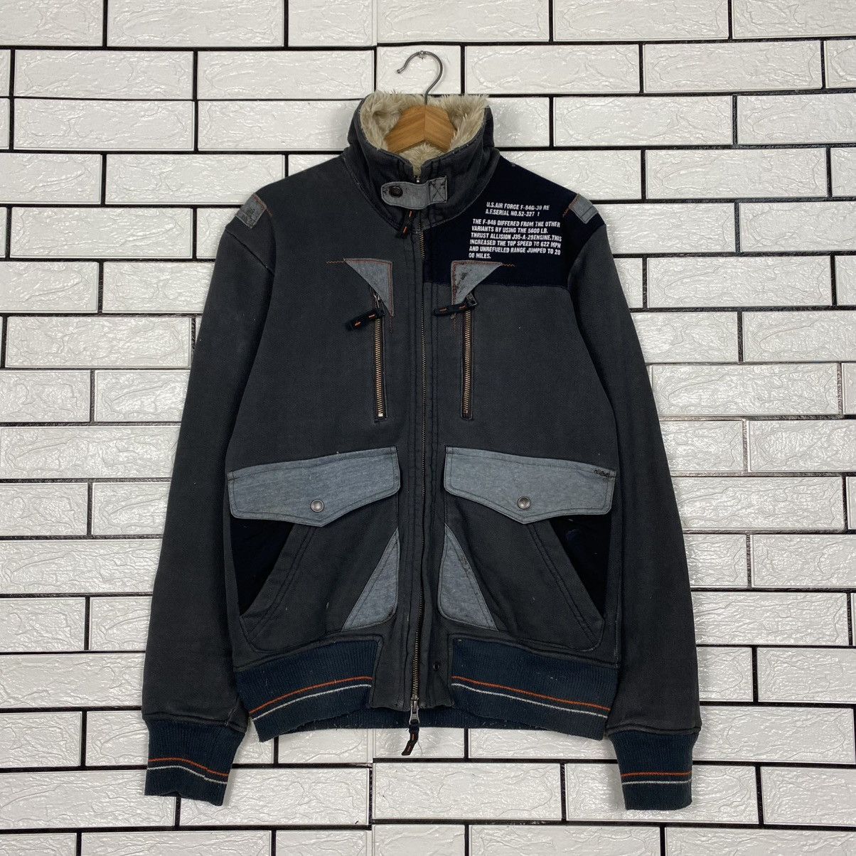 Avirex 🔥VINTAGE FLY ZIPPER BOMBER JACKET MILITARY AVIREX Size US M / EU 48-50 / 2 - 1 Thumbnail