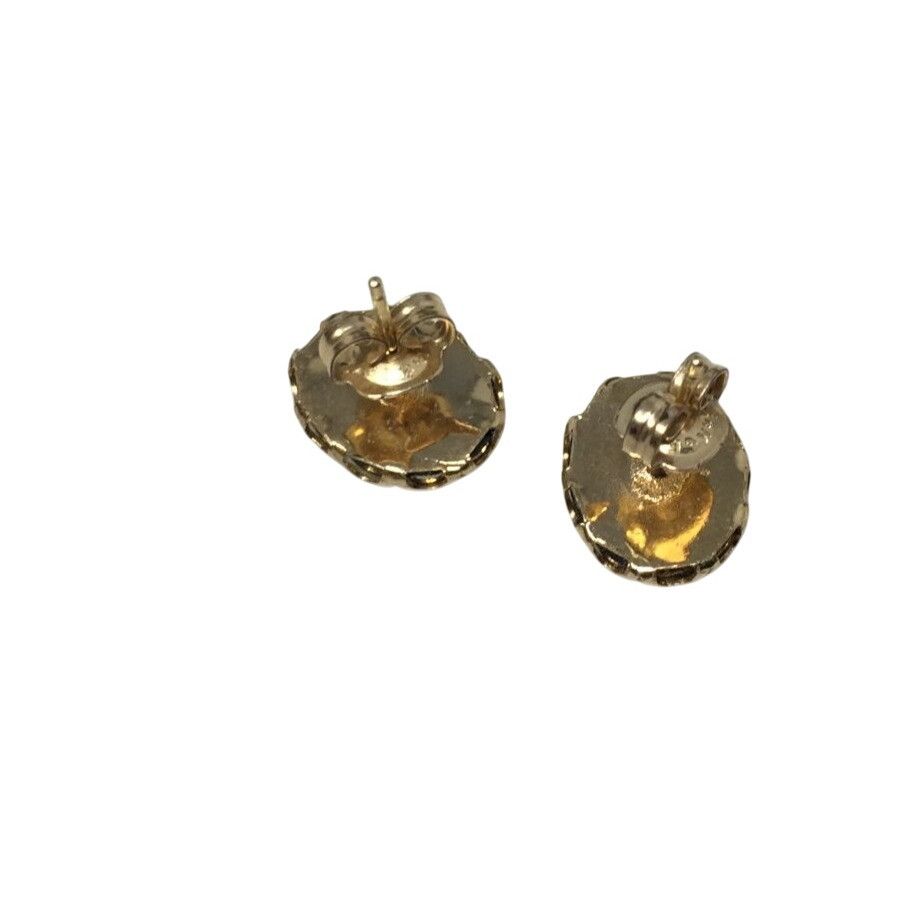 Other Women's Small Black and Gold tone Stud Earrings with Flowers Size ONE SIZE - 4 Thumbnail