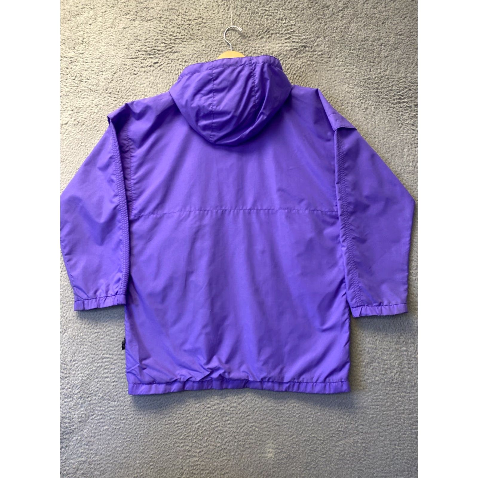 Vintage VINTAGE Anorak Snuggler Windbreaker Jacket Women’s 12 Purple Nylon Zip Hooded 90s 80s Theme Mens Womens Size XL / US 12-14 / IT 48-50 - 6 Thumbnail