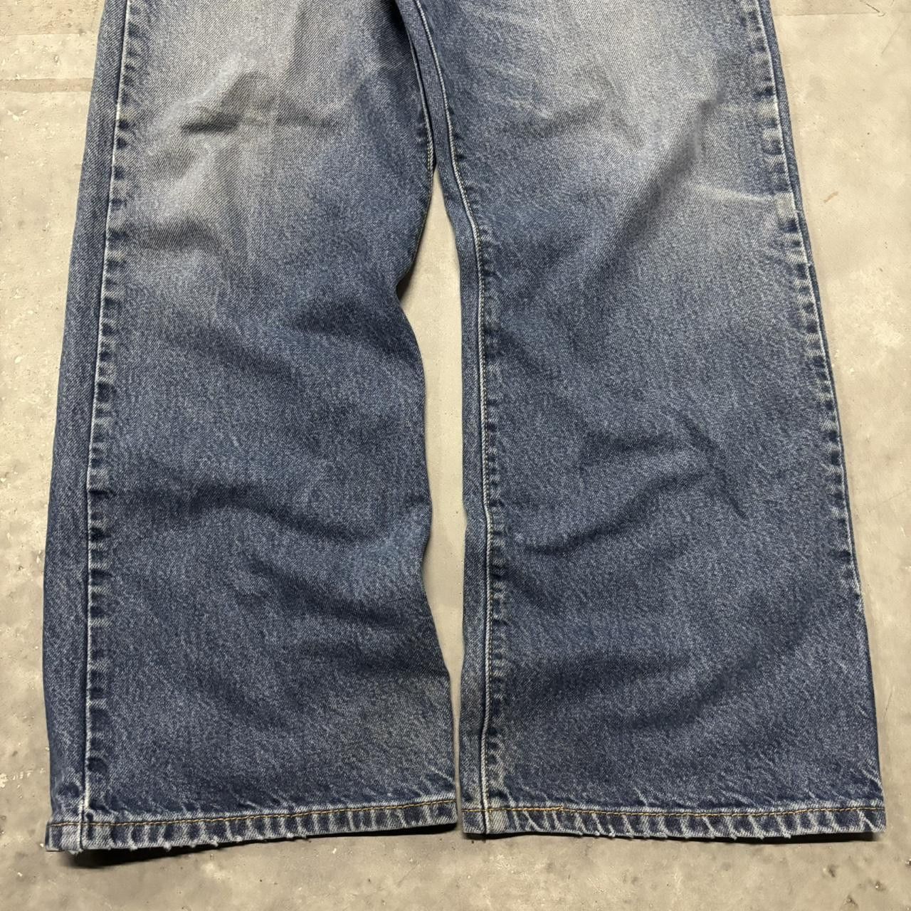 Levi's × Vintage Crazy Vintage Y2K/2000s Baggy Grunge Dark Wash Levis Skater Denim Jeans! Size US 42 / EU 58 - 6 Thumbnail