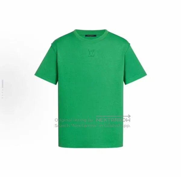 Louis Vuitton Louis Vuitton Green chest embossed logo short sleeve Size US XL / EU 56 / 4 - 5 Thumbnail