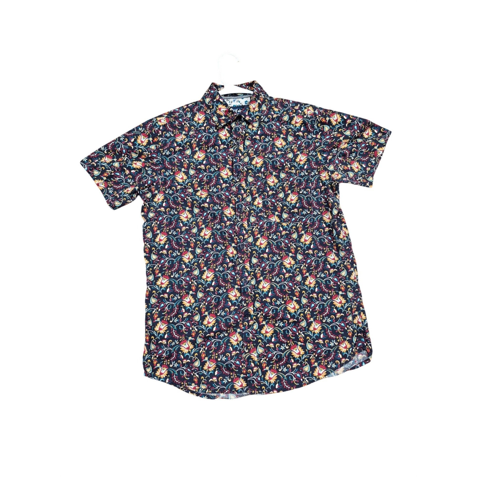 Other Monument Mens Floral Short Sleeve Button-Up Pocket Shirt S 1 Size US S / EU 44-46 / 1 - 5 Thumbnail