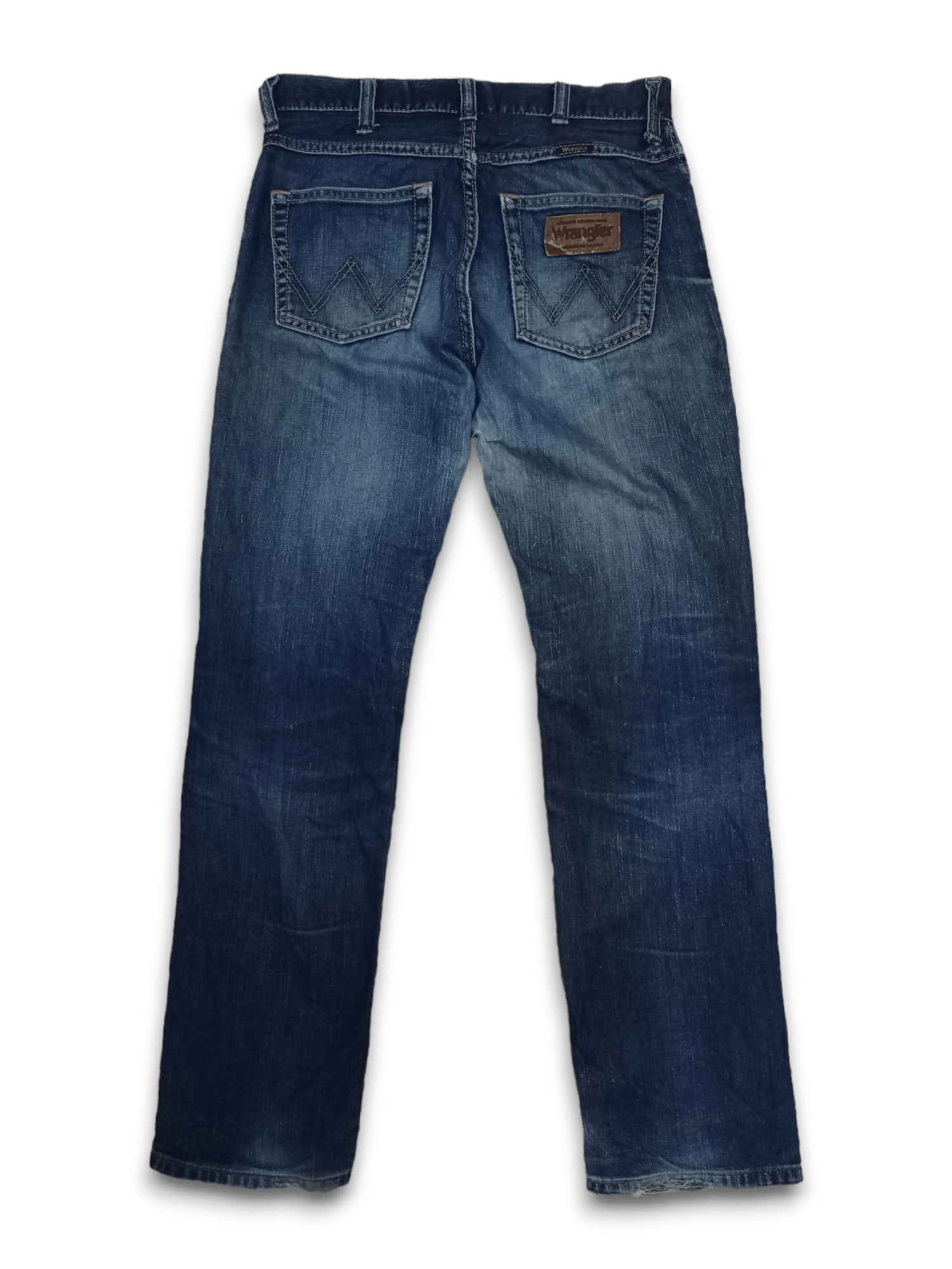 Wrangler Vintage Wrangler Blue Wash Distressed Jeans Size US 28 / EU 44 - 2 Thumbnail