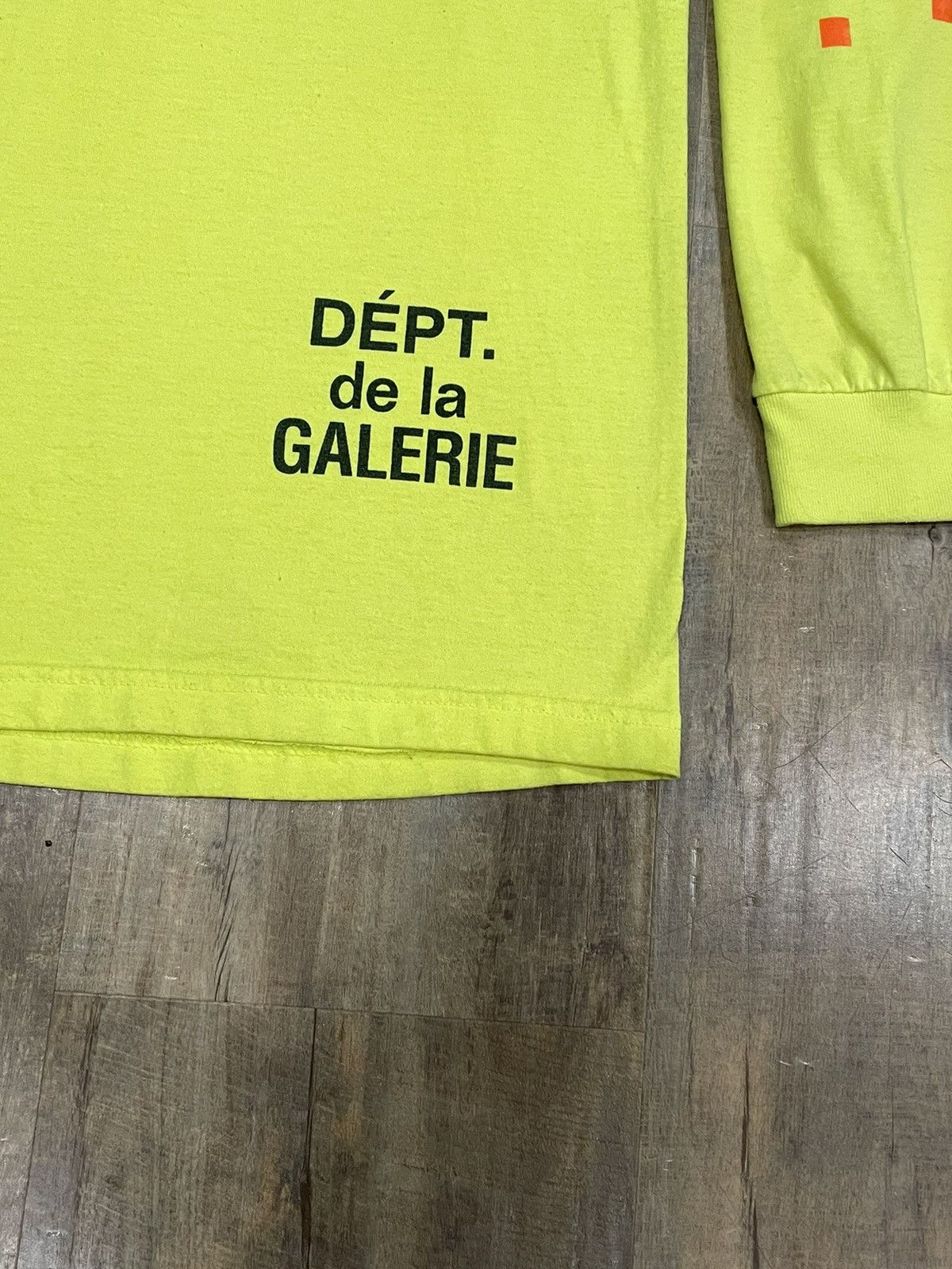 Gallery Dept. RARE Gallery Dept Construction L/S Tee Neon Souvenir Logo Size US L / EU 52-54 / 3 - 7 Thumbnail