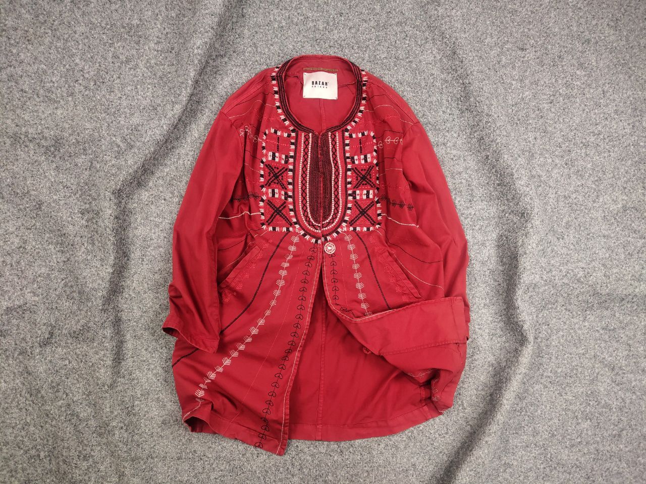 Other Bazar Deluxe Design embroidered logo Red Light Long Jacket Size M / US 6-8 / IT 42-44 - 1 Thumbnail
