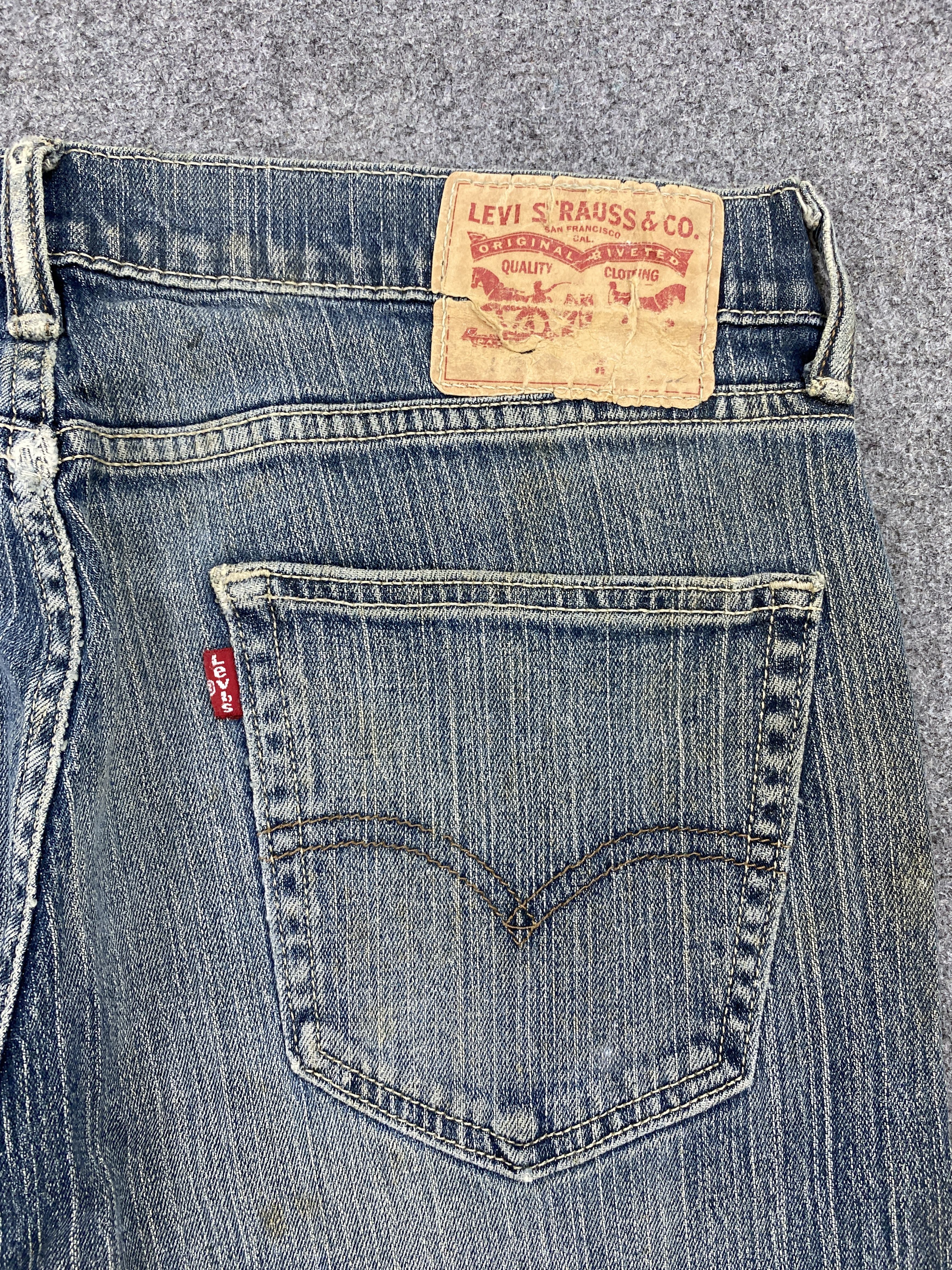 Levi's × Vintage Vintage Levi's Ripped Leg Rusty Denim Jeans Size US 34 / EU 50 - 7 Thumbnail