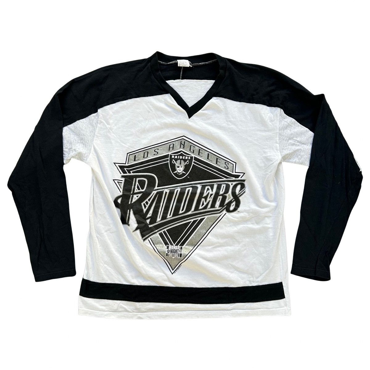 NFL Vintage 1995 Los Angeles Raiders Shirt Monday Night Football Size US XL / EU 56 / 4 - 1 Thumbnail