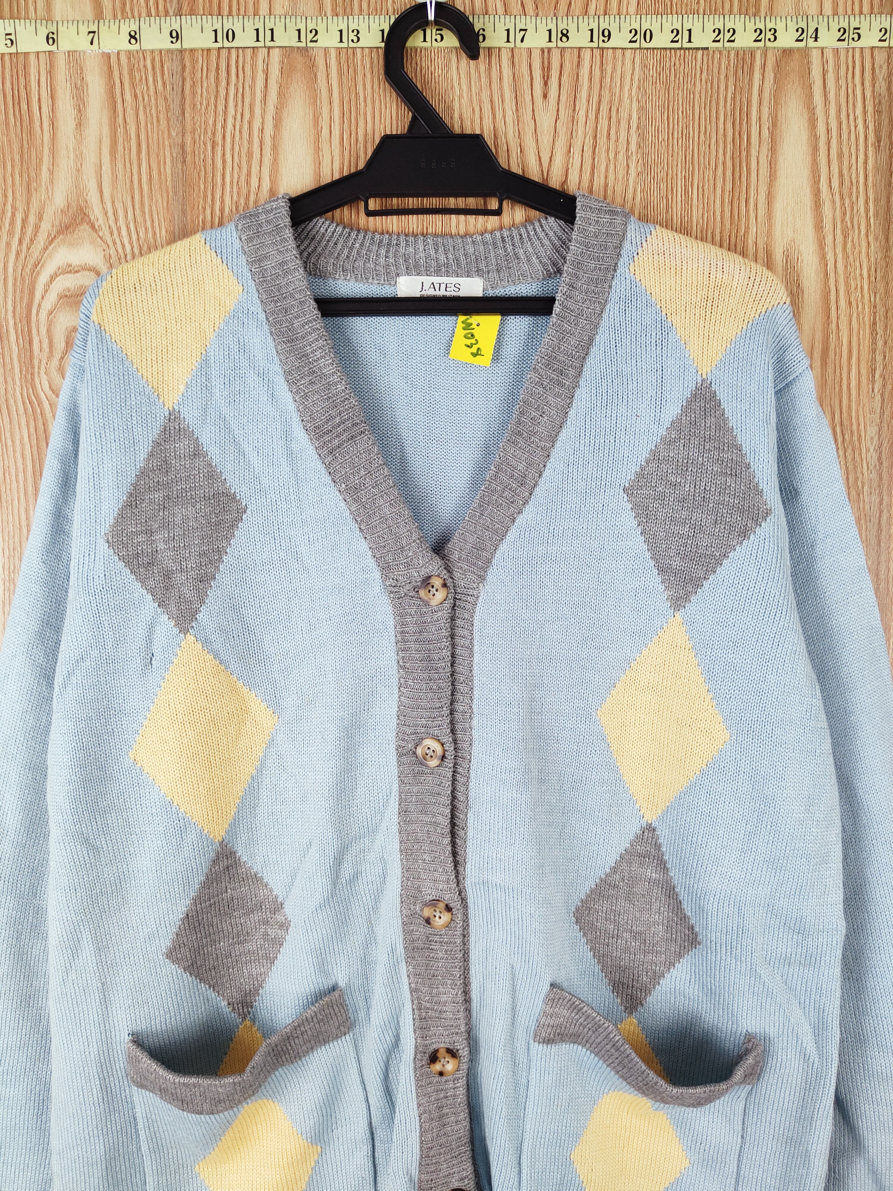 Japanese Brand J.Ates Blue Knitwear Cardigan #W038 Size US L / EU 52-54 / 3 - 2 Thumbnail