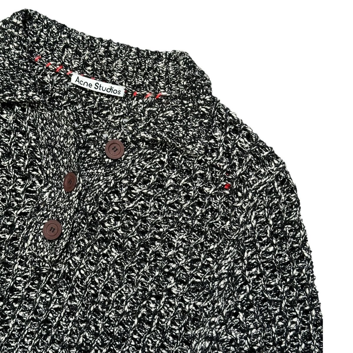 Acne Studios Woven knit polo Size US L / EU 52-54 / 3 - 2 Thumbnail