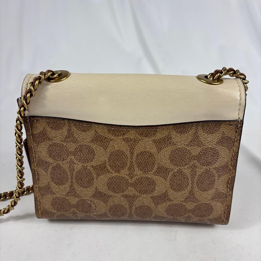 Coach Coach Parker 18 Colorblock Signature Canvas Chain Bag Size ONE SIZE - 4 Thumbnail