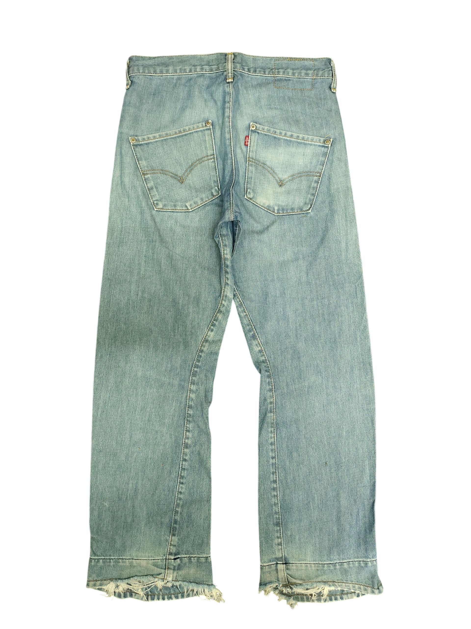 Vintage Levis Engineered Relaxed Distress Denim Jeans