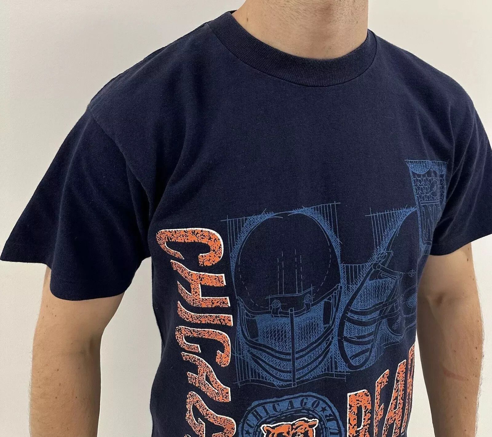 Vintage Vintage 1990s Chicago Bears NFL Football Single Stitch Shirt Size US M / EU 48-50 / 2 - 3 Thumbnail