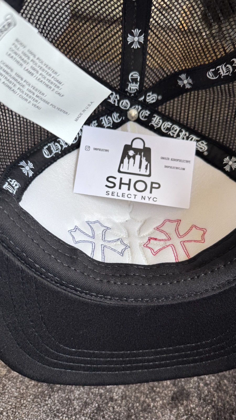 Chrome Hearts BRAND NEW CHROME HEARTS TRI COLOR CEMETERY TRUCKER HAT Size ONE SIZE - 3 Thumbnail