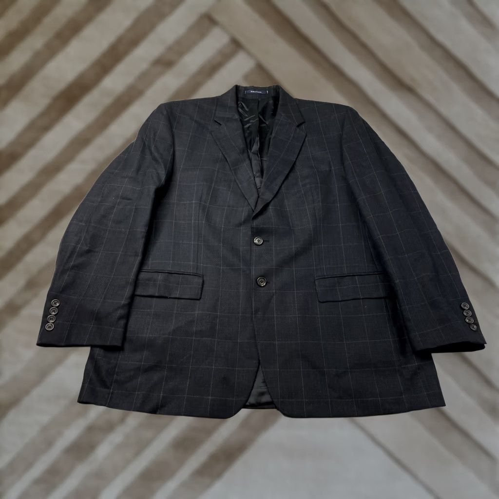 Vintage VINTAGE Polo University Club Wool Blazer Jacket 44R Charcoal Gray Mens Size US XXL / EU 58 / 5 - 1 Thumbnail
