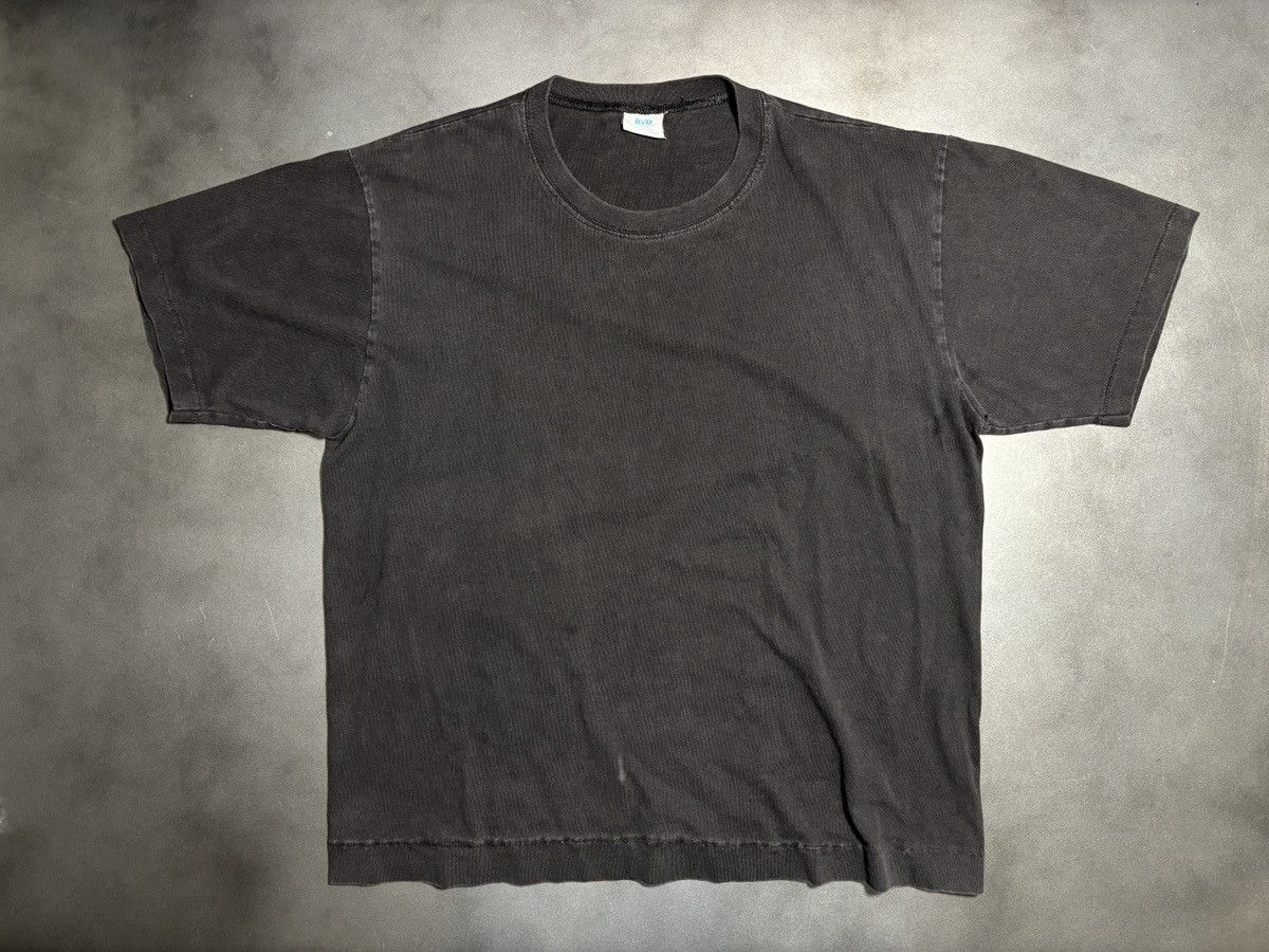 Vintage Hemmed Vintage Blank T-Shirt 1990s Black T-Shirt Cropped BVD Size US S / EU 44-46 / 1 - 14 Thumbnail