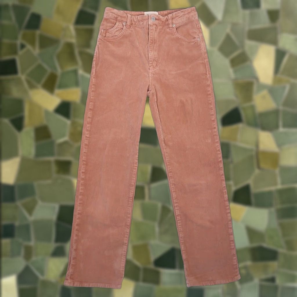 Rolla's Rolla's Original High Rise Straight Leg Corduroy Pants Dusty Pink 28 Size 28" / US 6 / IT 42 - 1 Thumbnail