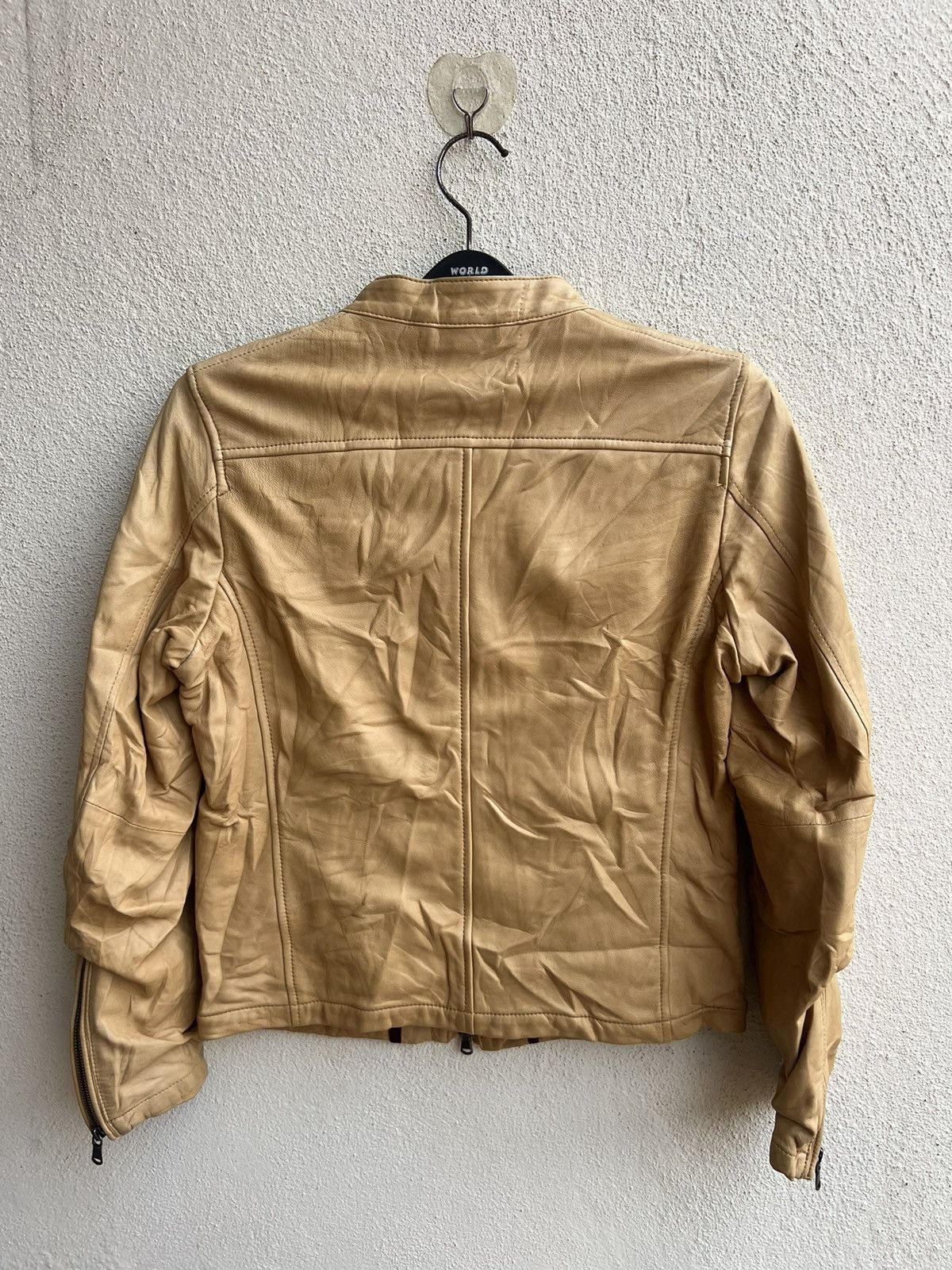 Nicole Club Monsieur Nicole Fade Patina Sheepskin Leather Racer Jacket Size US S / EU 44-46 / 1 - 25 Thumbnail