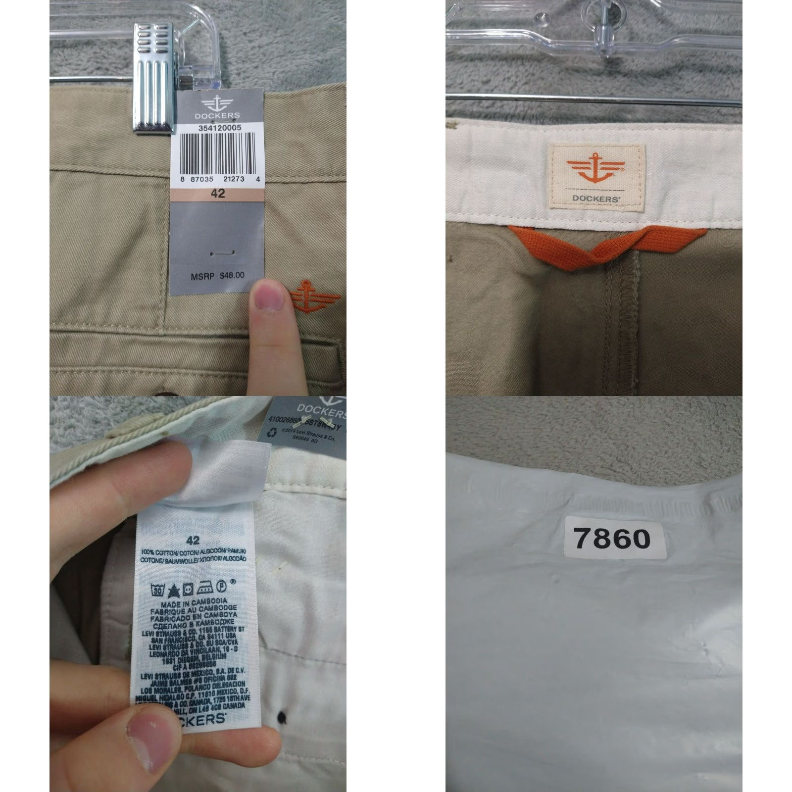 Dockers DOCKERS Shorts Mens 42 Classic Fit Flat Front High Rise Lot of 2 Shorts Mens 42 Multi Cotton Chino Pockets Casual 90s? Size US 42 / EU 58 - 8 Thumbnail