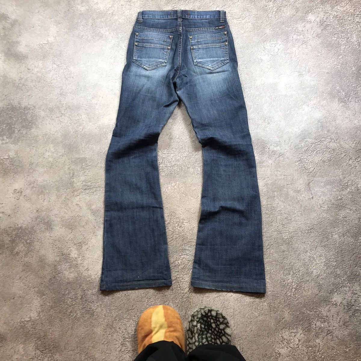 Vintage Vintage Y2K Baggy Flared Distressed Jeans Skate Grunge 28 Size 28" / US 6 / IT 42 - 4 Thumbnail