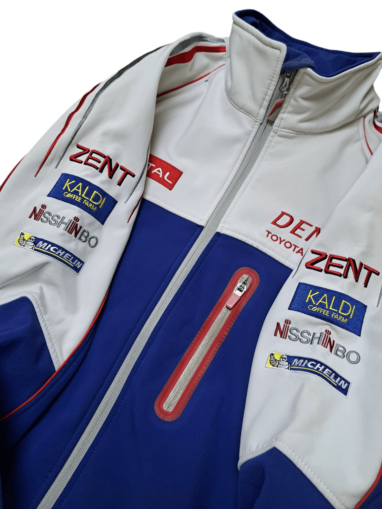 Other Toyota Men's White and Blue Jacket Size US L / EU 52-54 / 3 - 3 Thumbnail