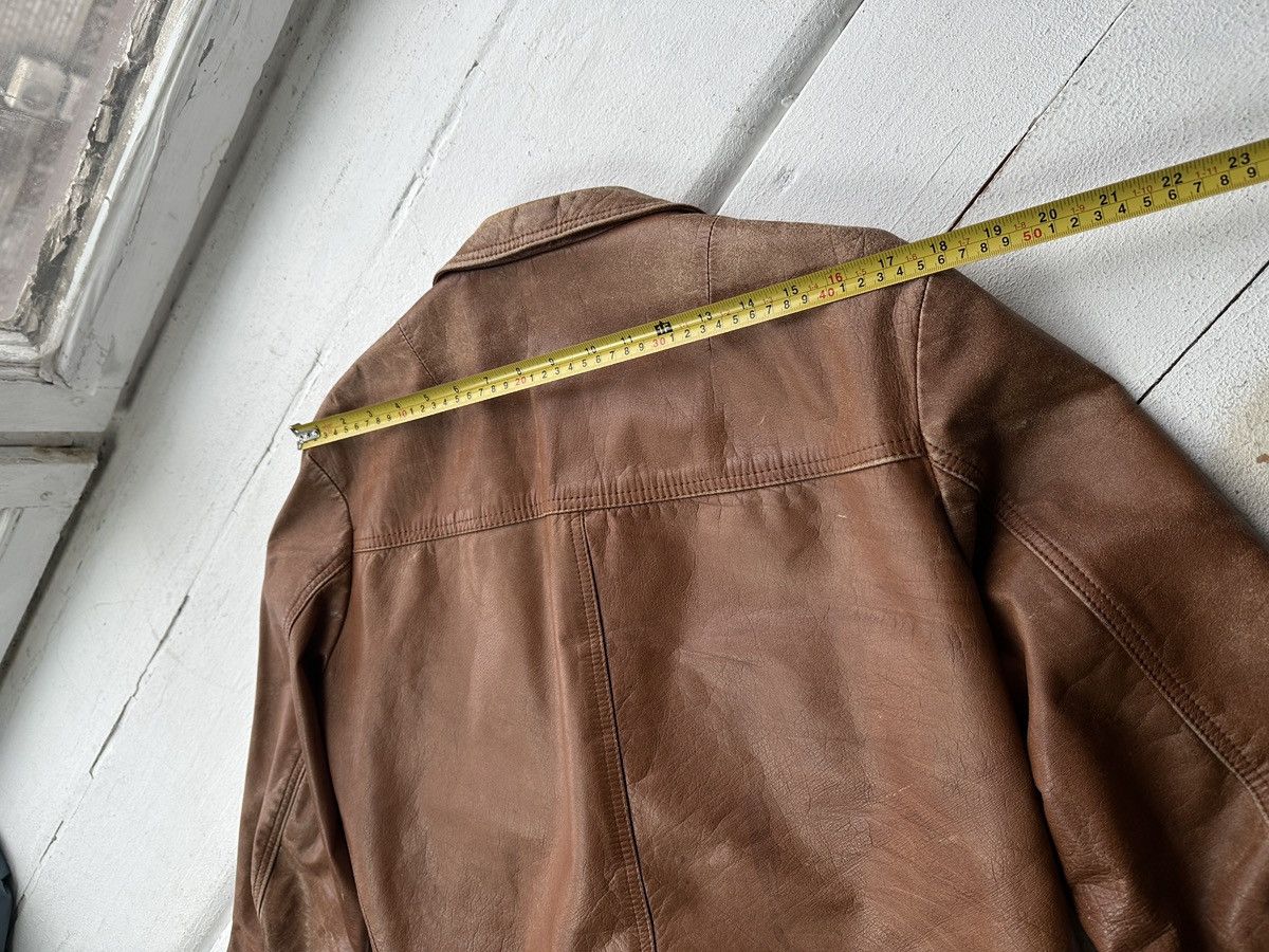 Vintage VNTG🚨 LEATHER JACKET LUXURY AVANT GARDE Y2K MOTO COWBOY Size US M / EU 48-50 / 2 - 15 Thumbnail